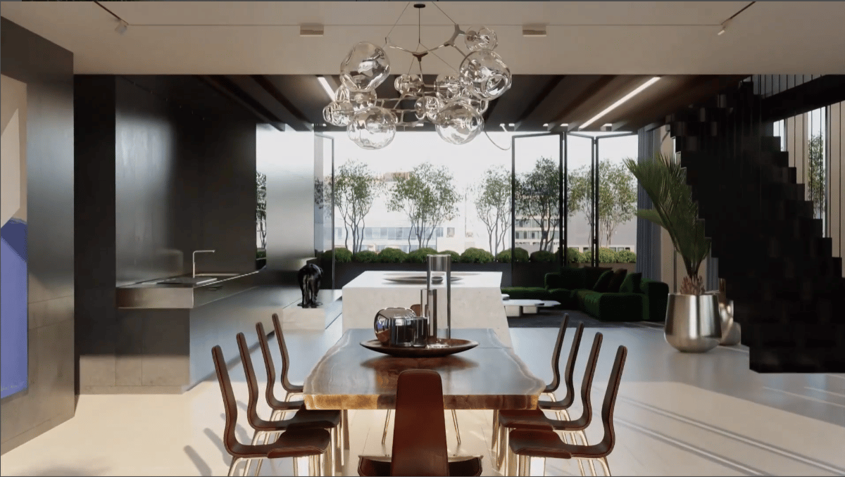 Interior of a Luxurious Apartment in 3D