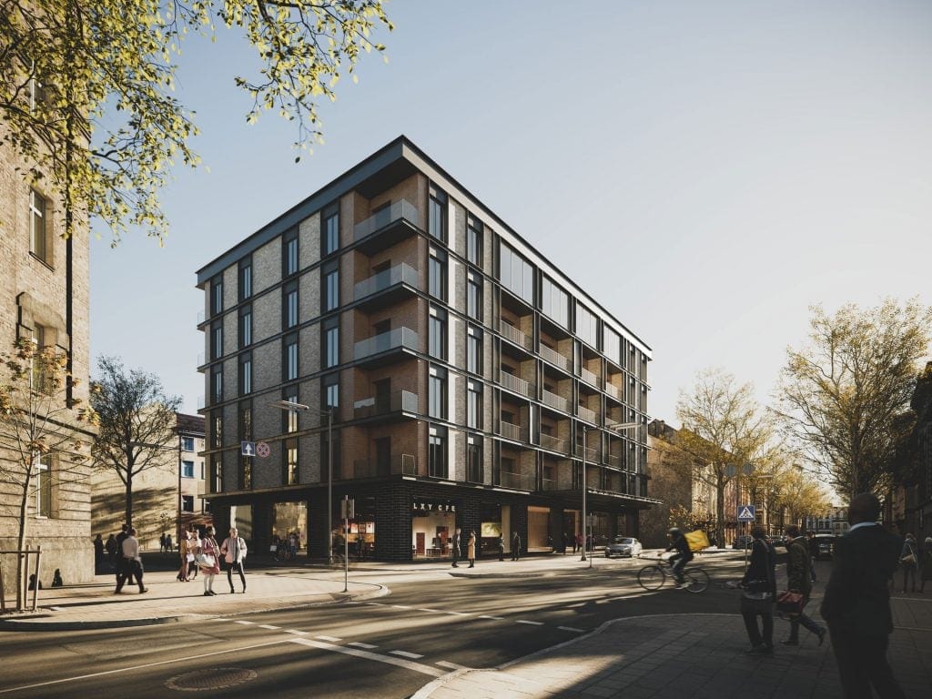 Hotel rendering — lighting setup autumn sun CGI workflow