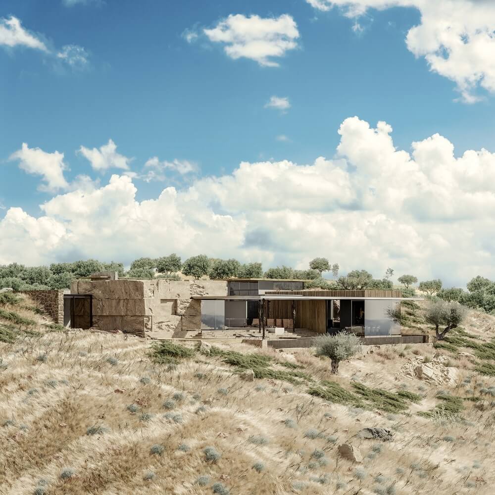 A Finalized 3D Visualization of the House Front