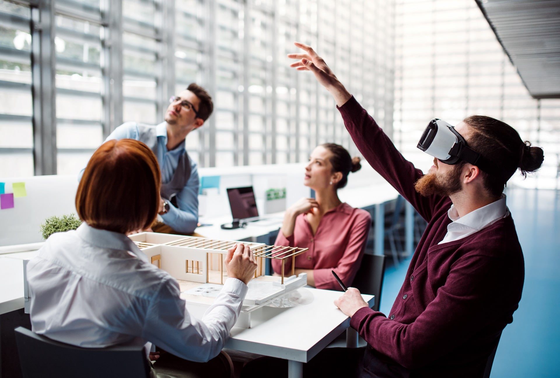 Architecture 3D visualization — virtual reality immersion