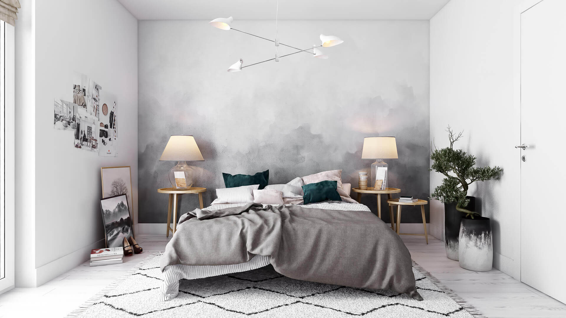 Photorealistic 3D Visualization for a Stylish Bedroom Design