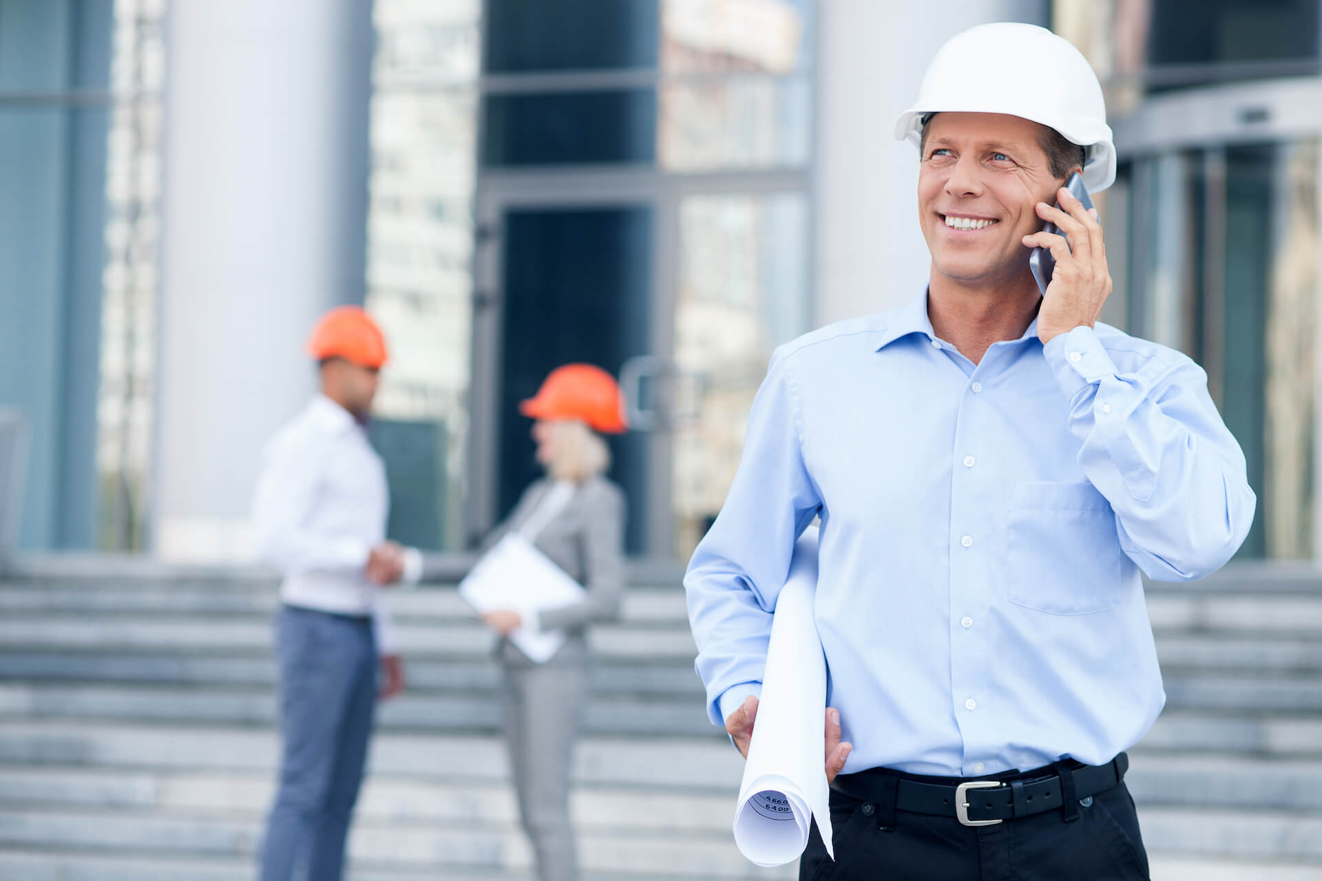 Architect On Construction Site