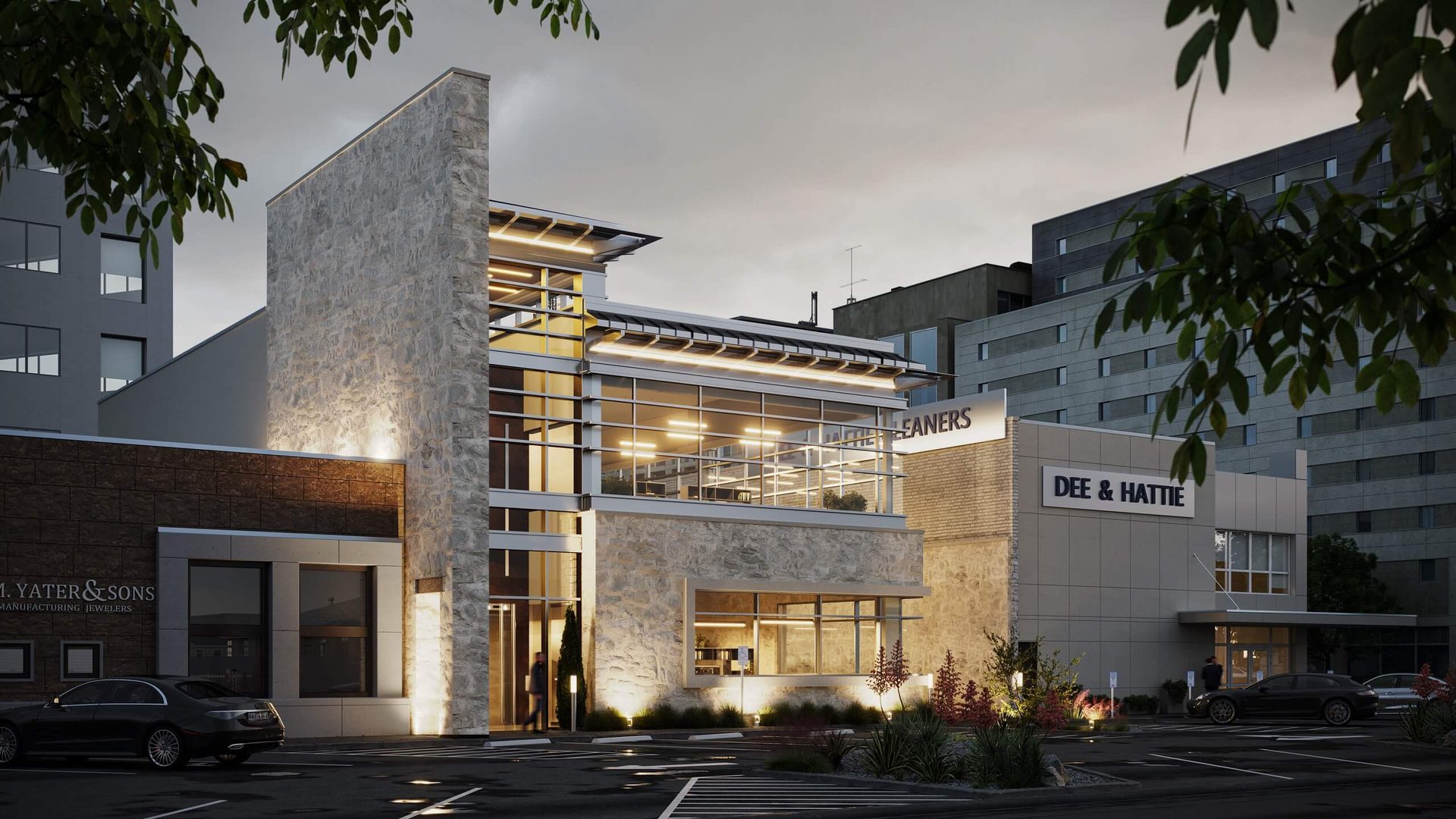 CG Exterior Visualization for an Office Building