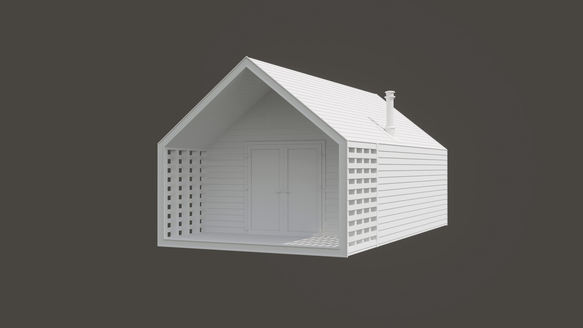 3D model of a house by a professional 3D artist