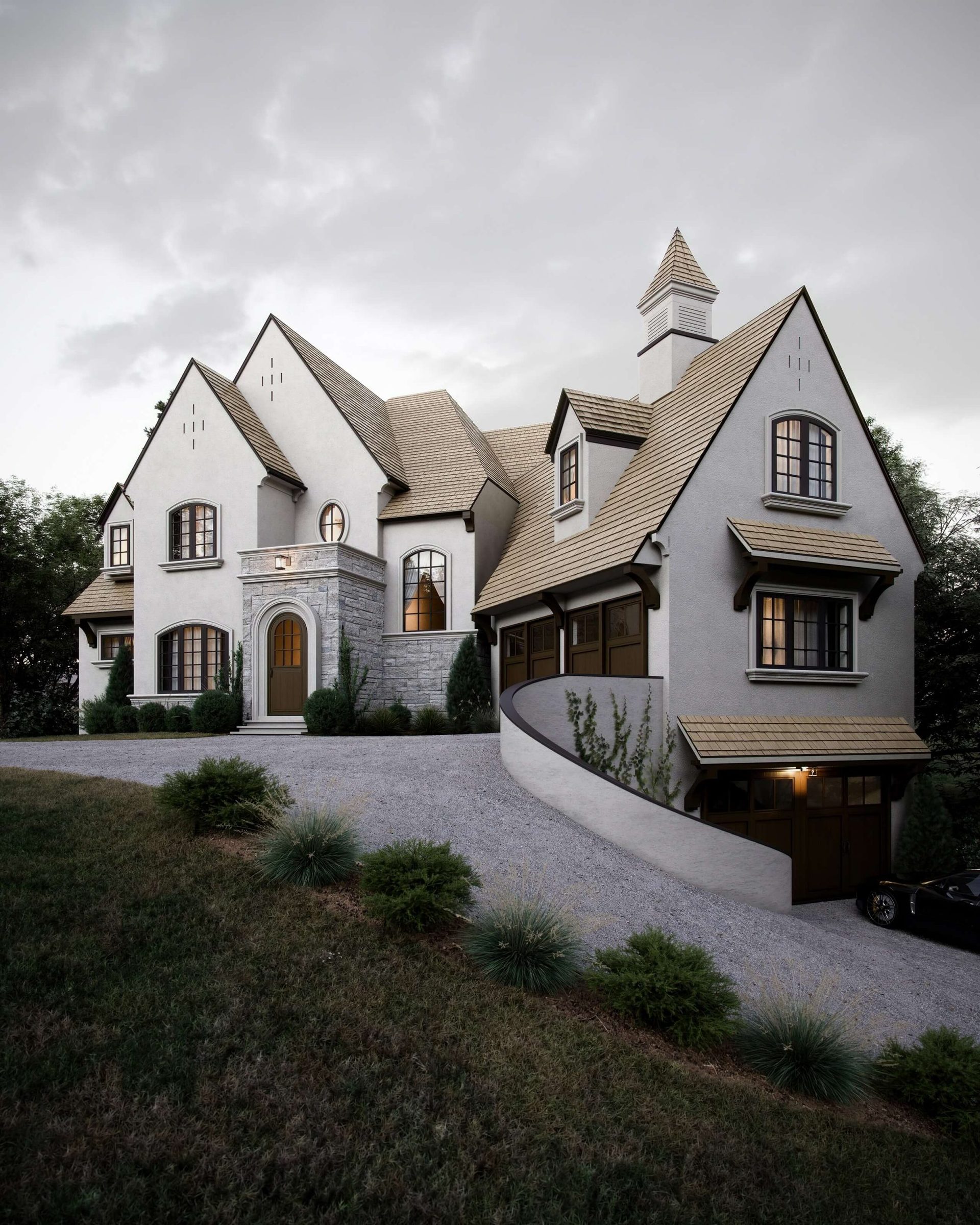 Exterior 3D Rendering for a Residence in North Carolina