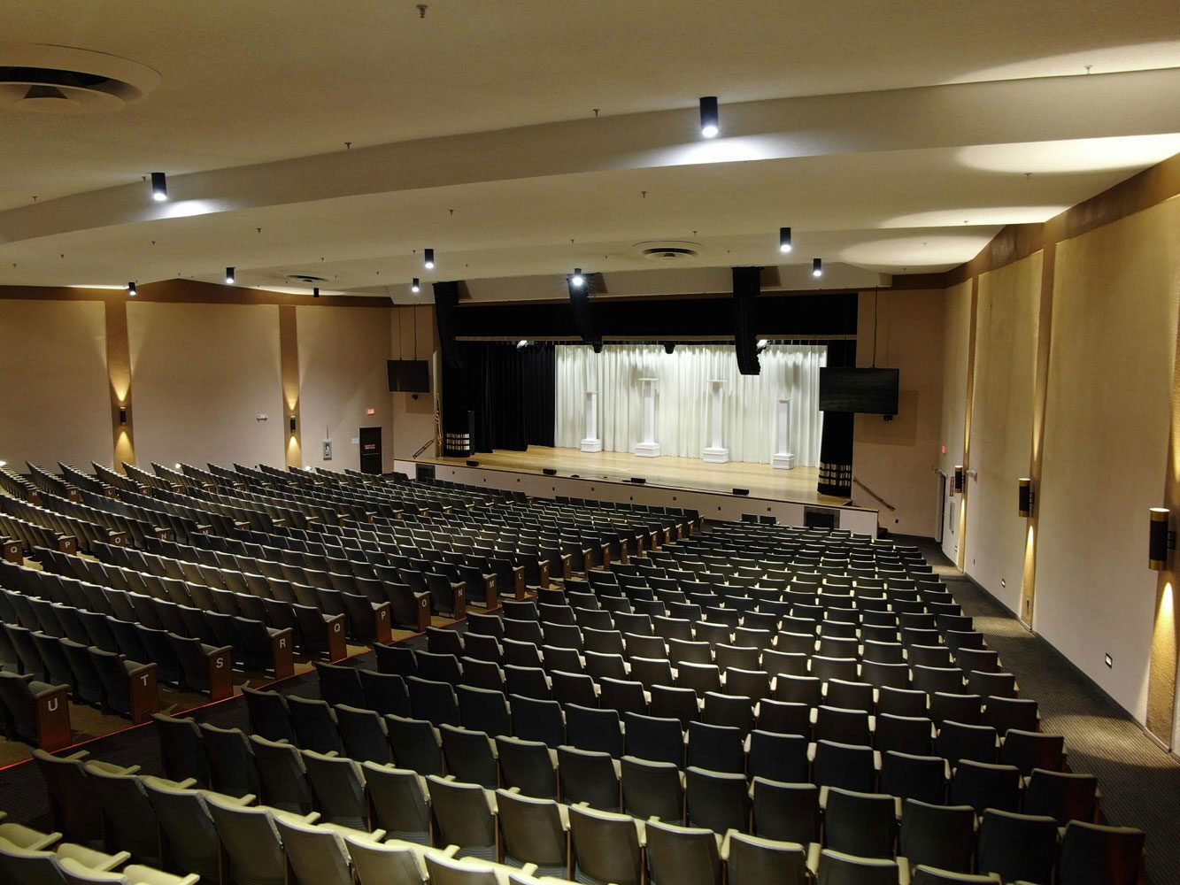 Seating and Stage at a Theater in Florida