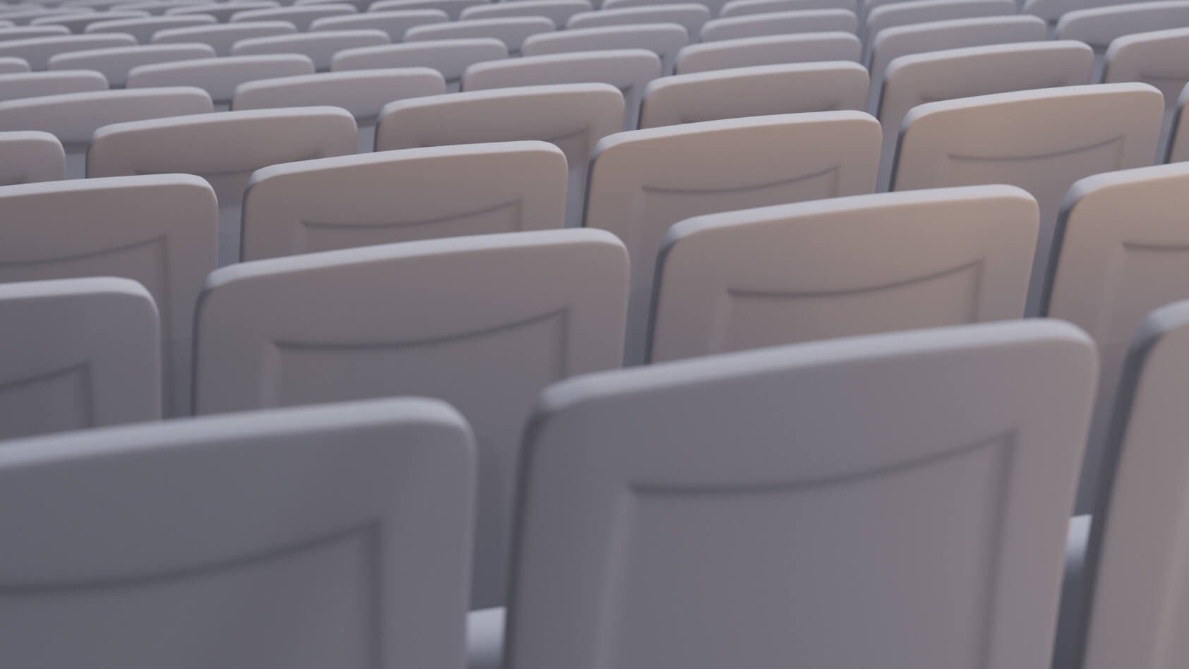 Theater Chairs 3D Models Seats from Up Close