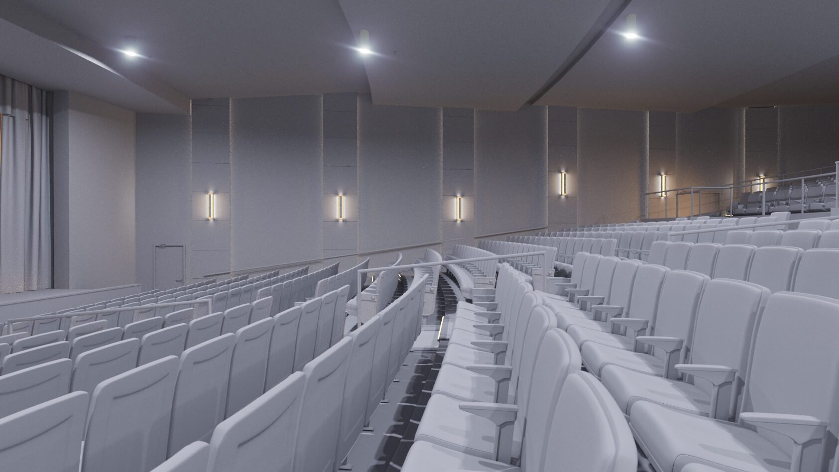 Wall and Ceiling Lights for the 3D Animation