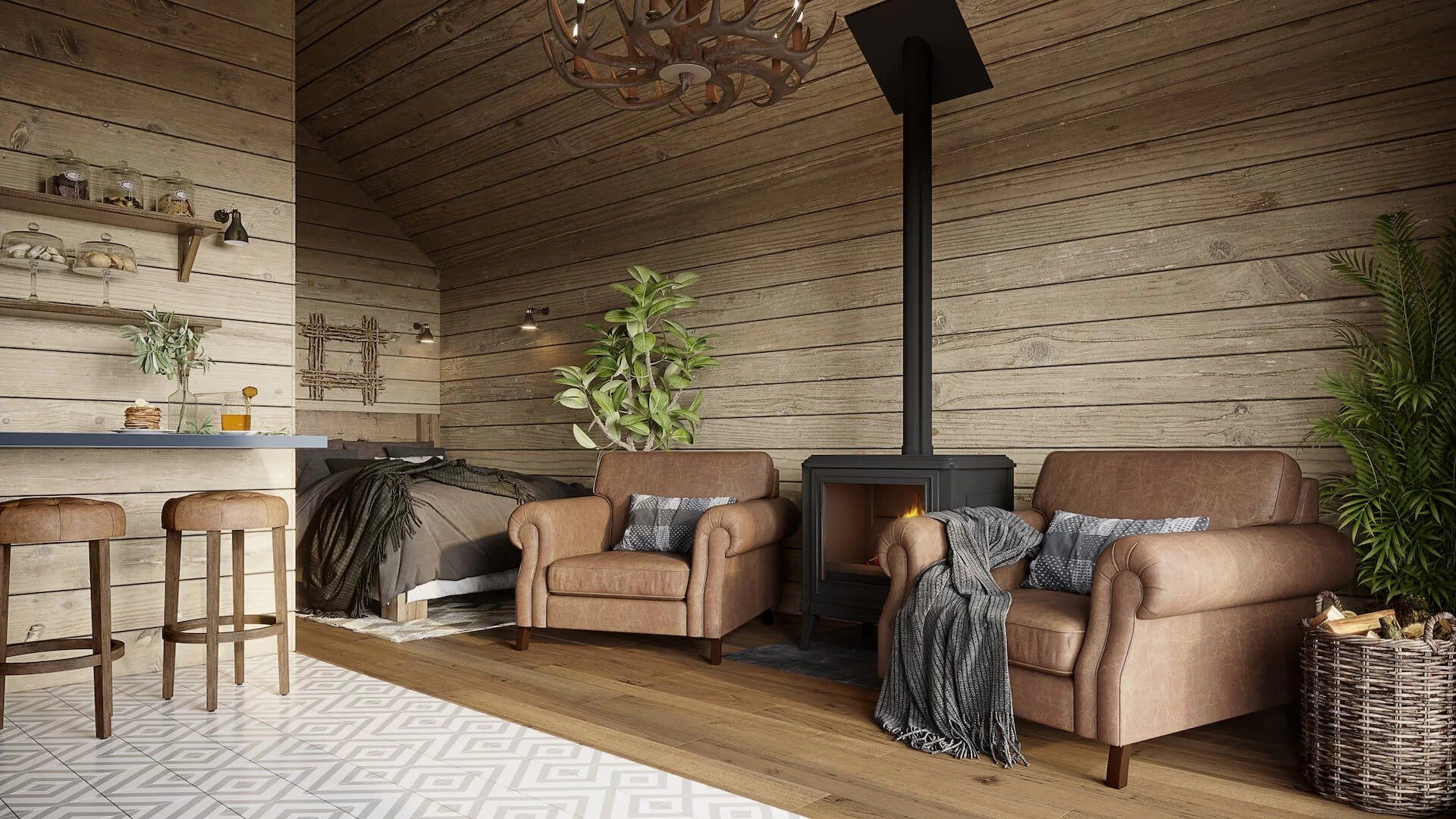 3D Visualization for a Cozy Room
