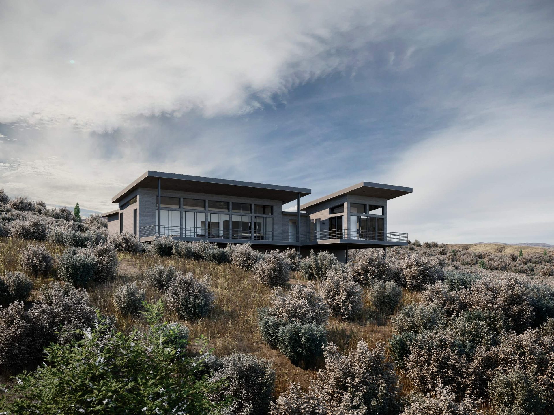 Exterior 3D Visual for a House in Utah, USA