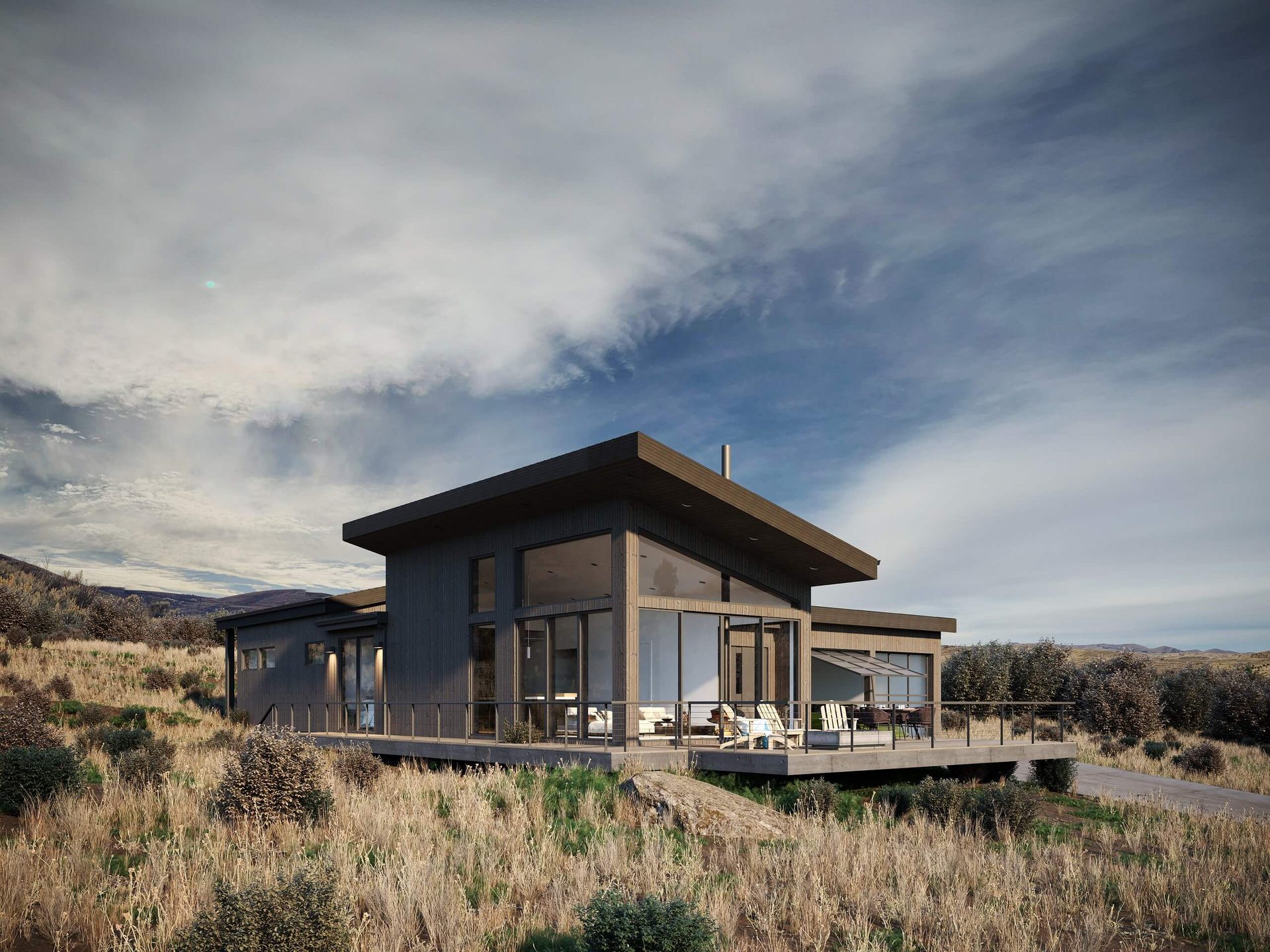 3D Exterior Image for a Home in Utah, USA