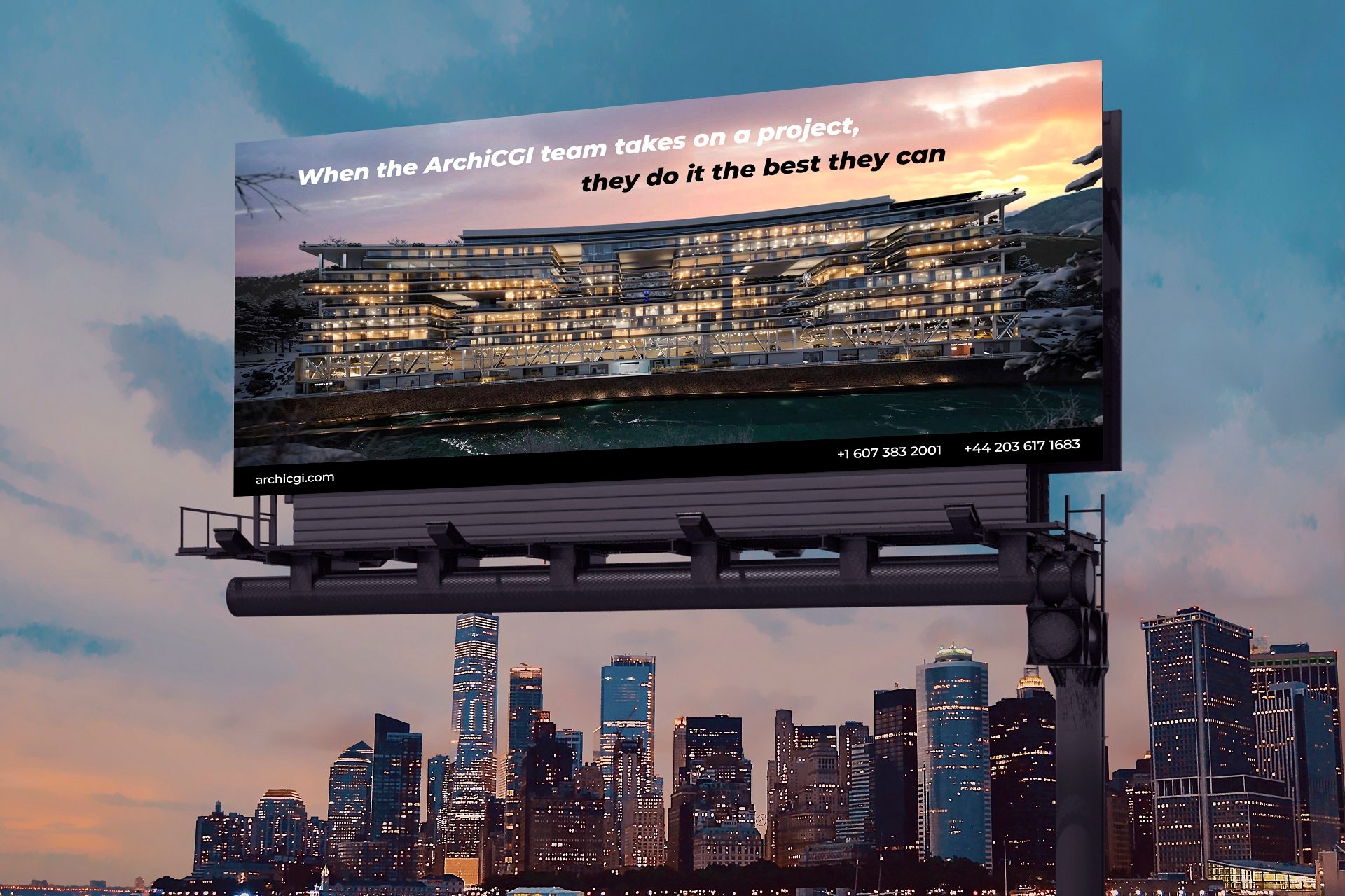 Real Estate Outdoor Advertising for a Luxurious Property