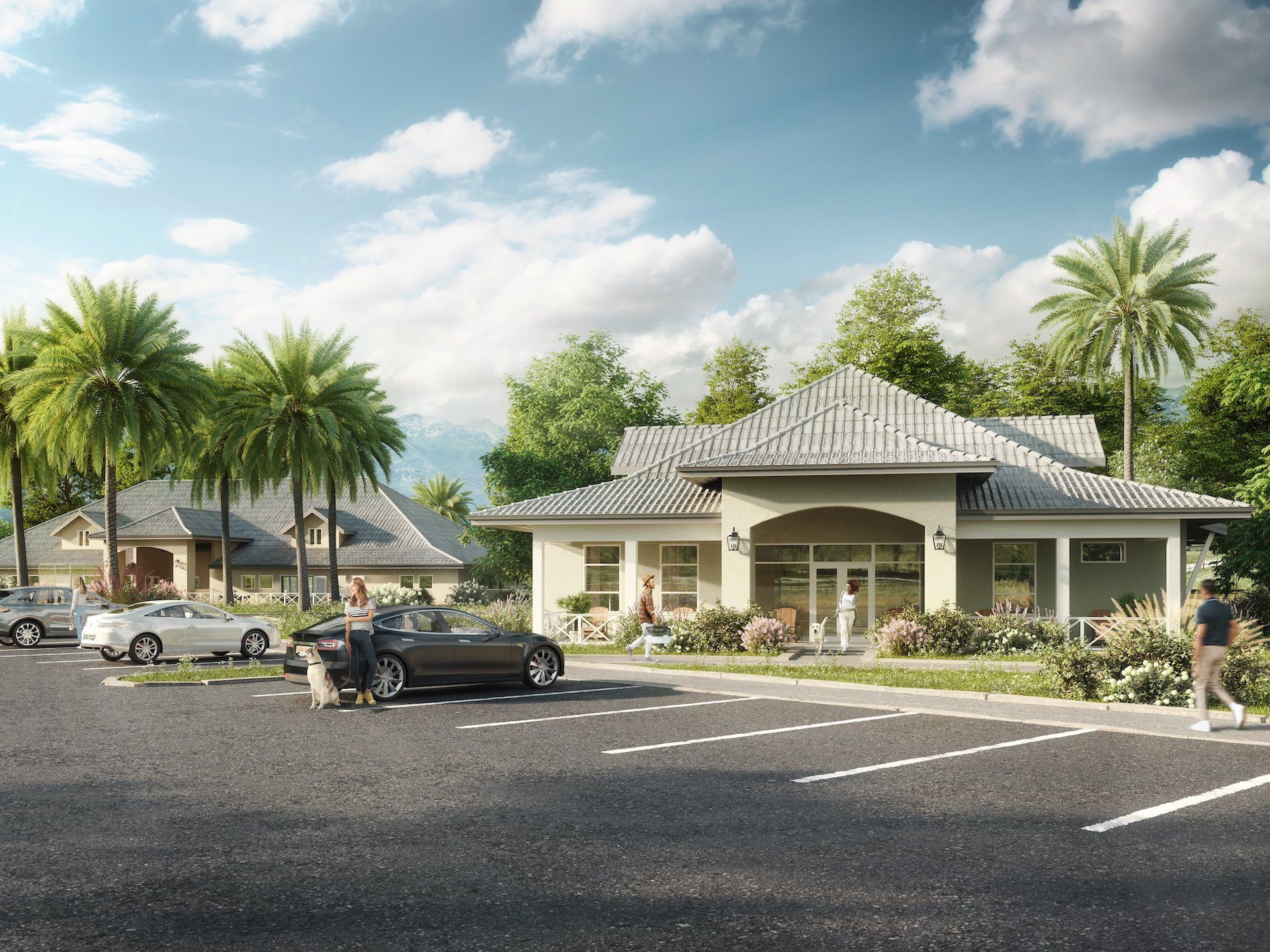 3D architectural rendering USA — Hawaii clinic CGI