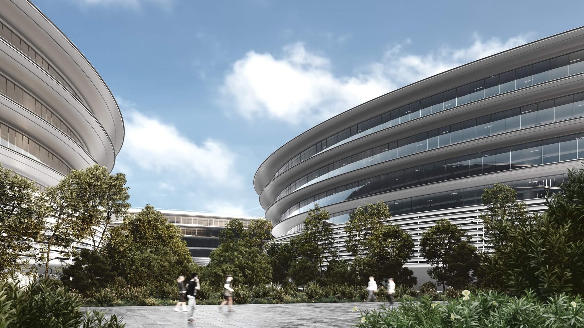 3D Visualization of a Modern Architectural Complex