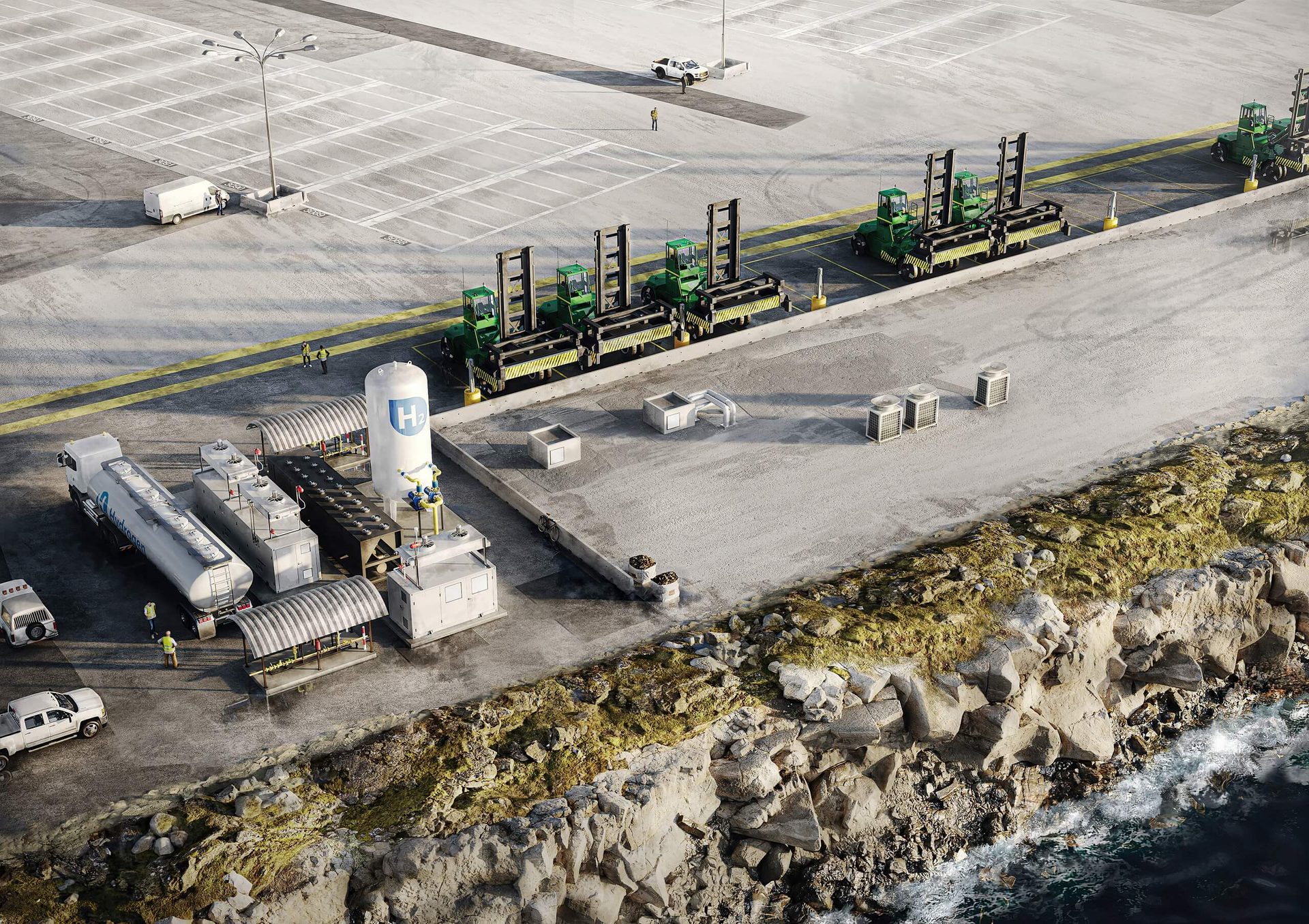 3D Visualization of a Port Fueling Station in Long Beach