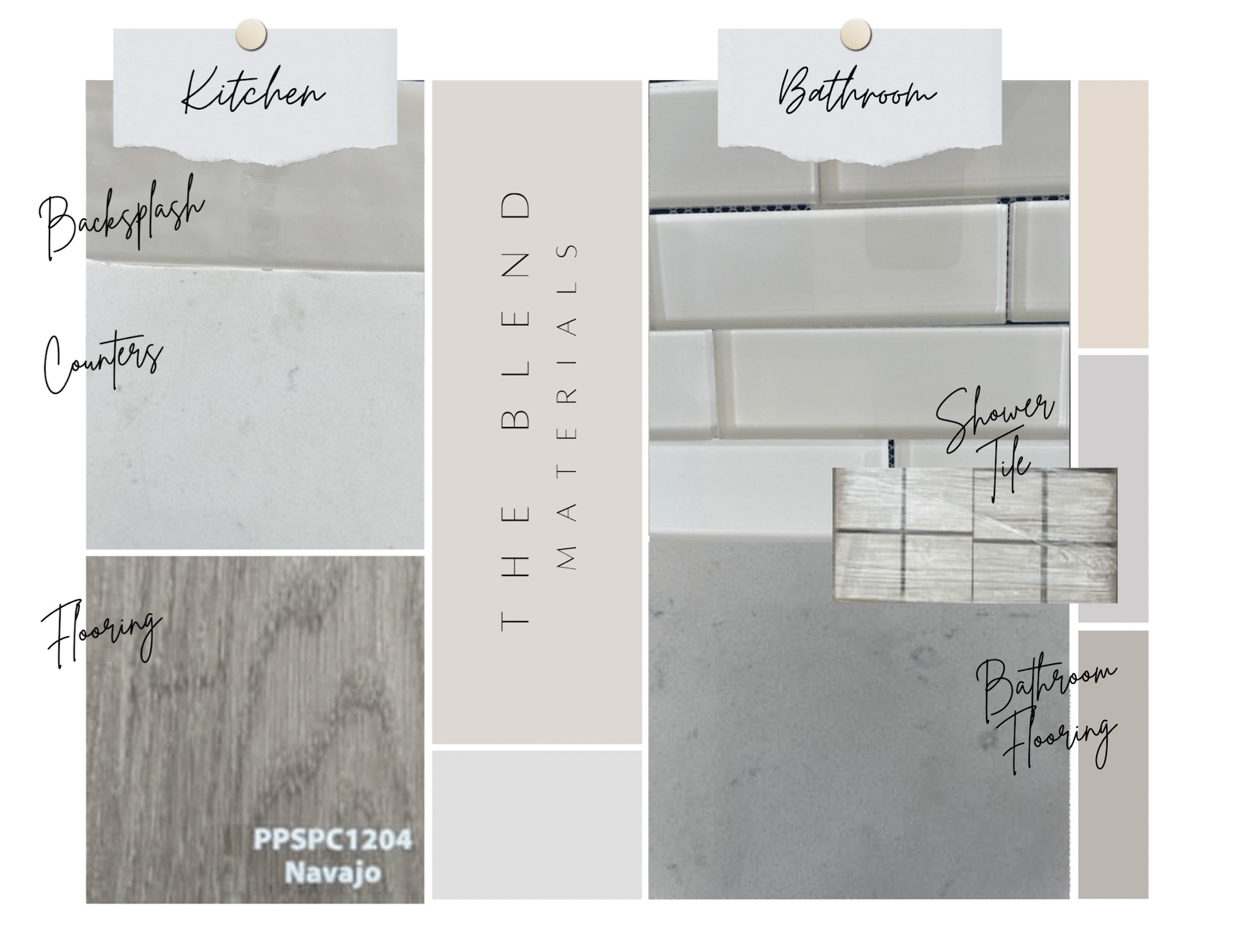 Materials Moodboard for Virtual Tour for Real Estate