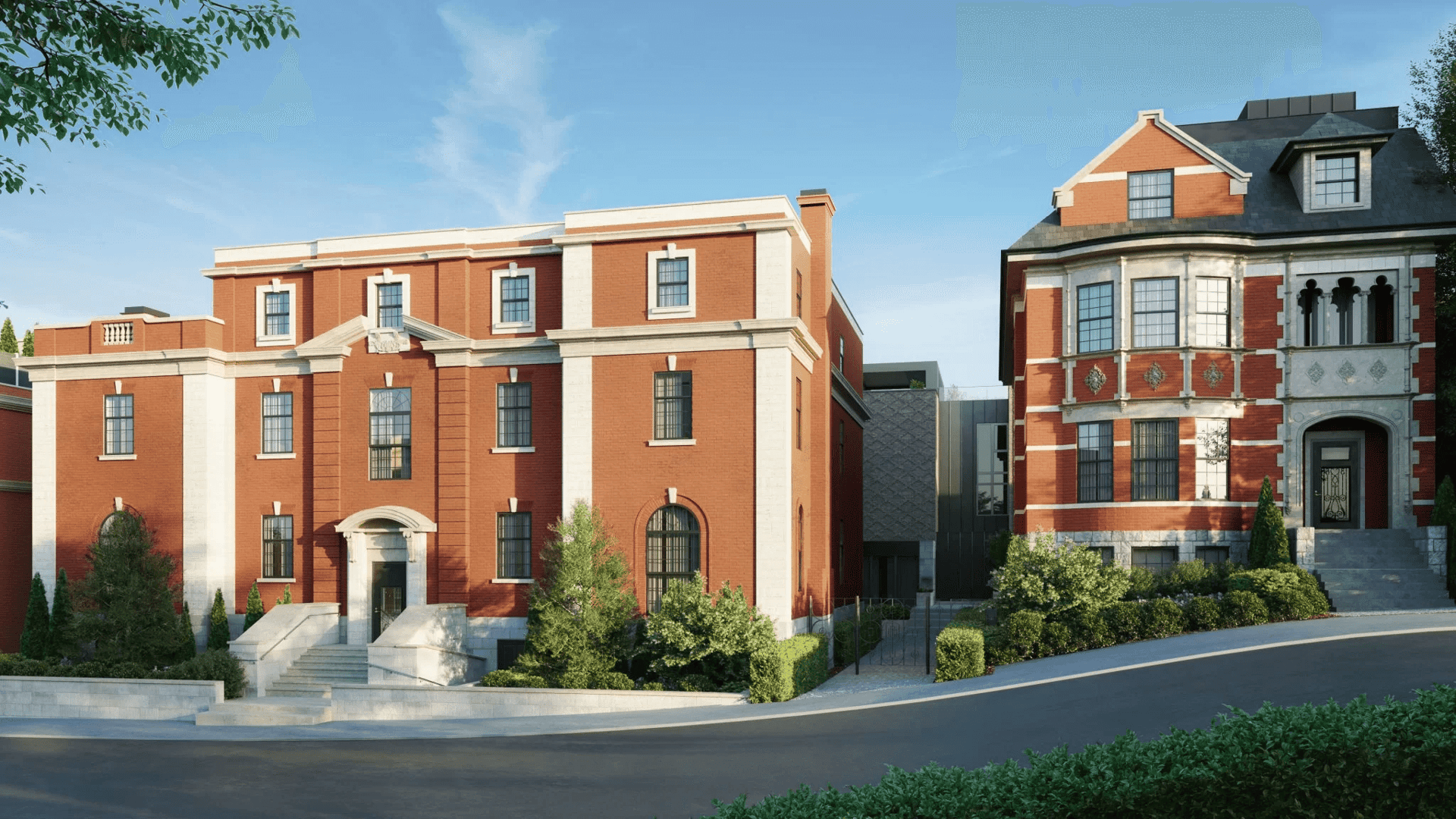 3D rendering of condominium buildings in Quebec