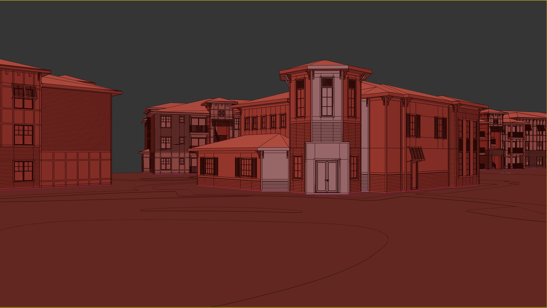 Suggested Camera View for Architectural 3D Render