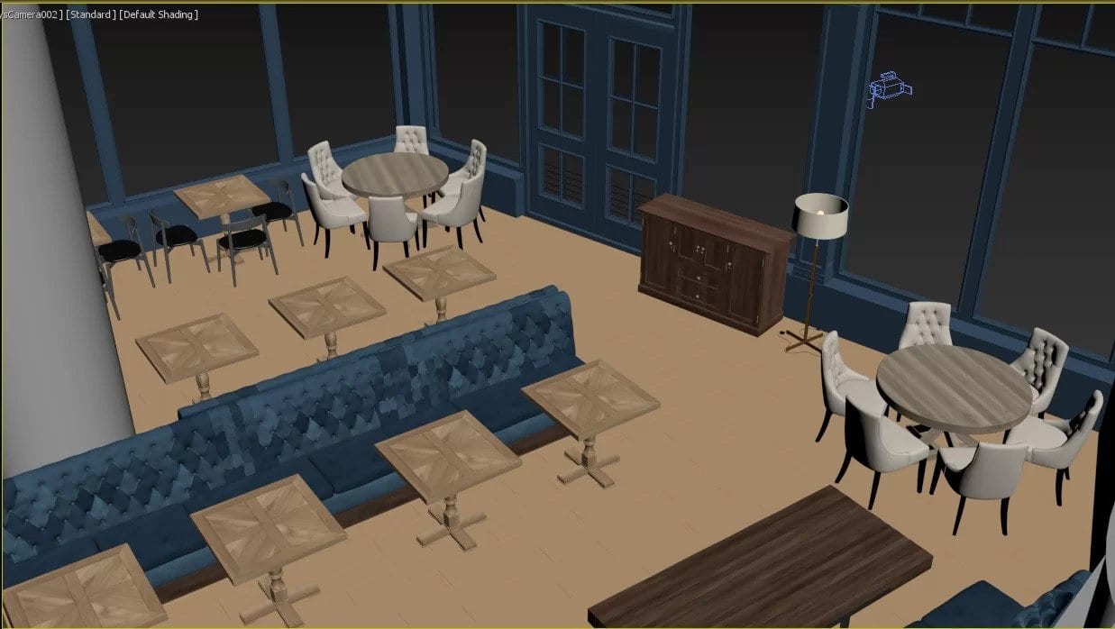 3D Scene of an Interior in 3ds Max