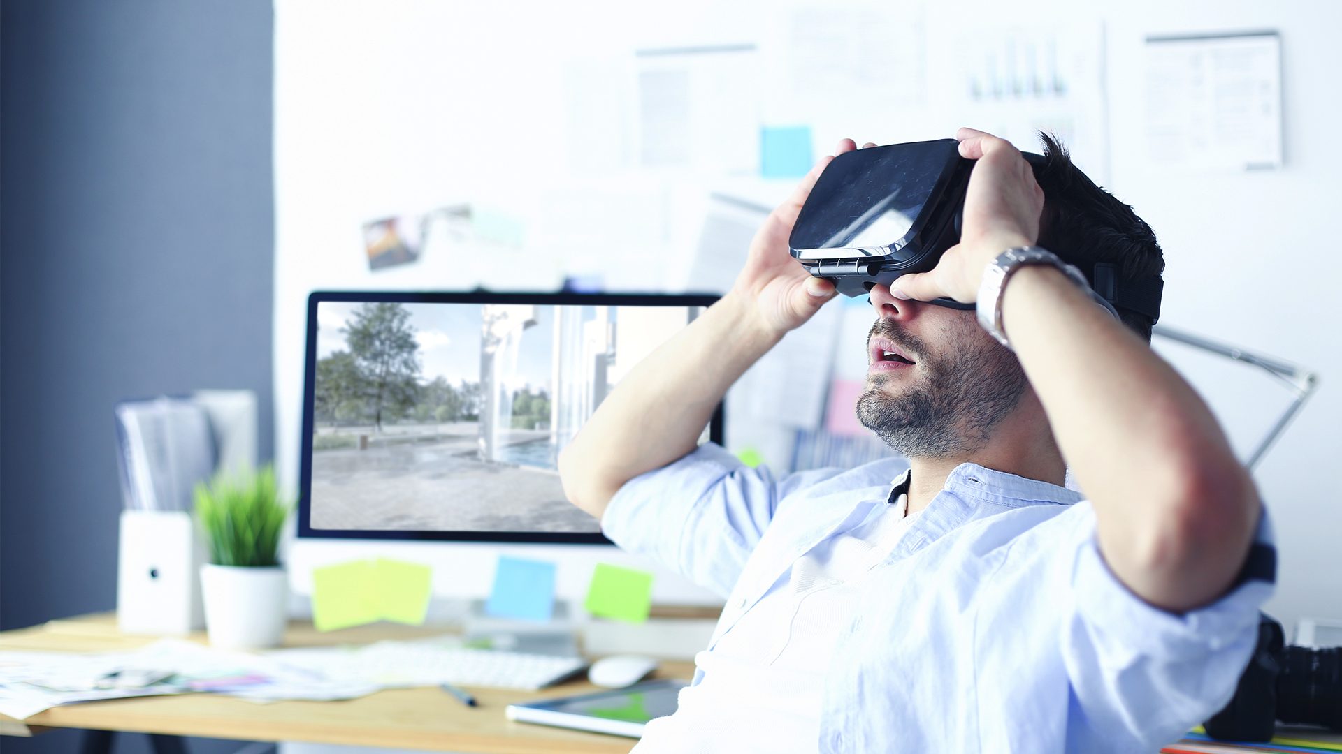 Virtual reality for architects — VR headset usage