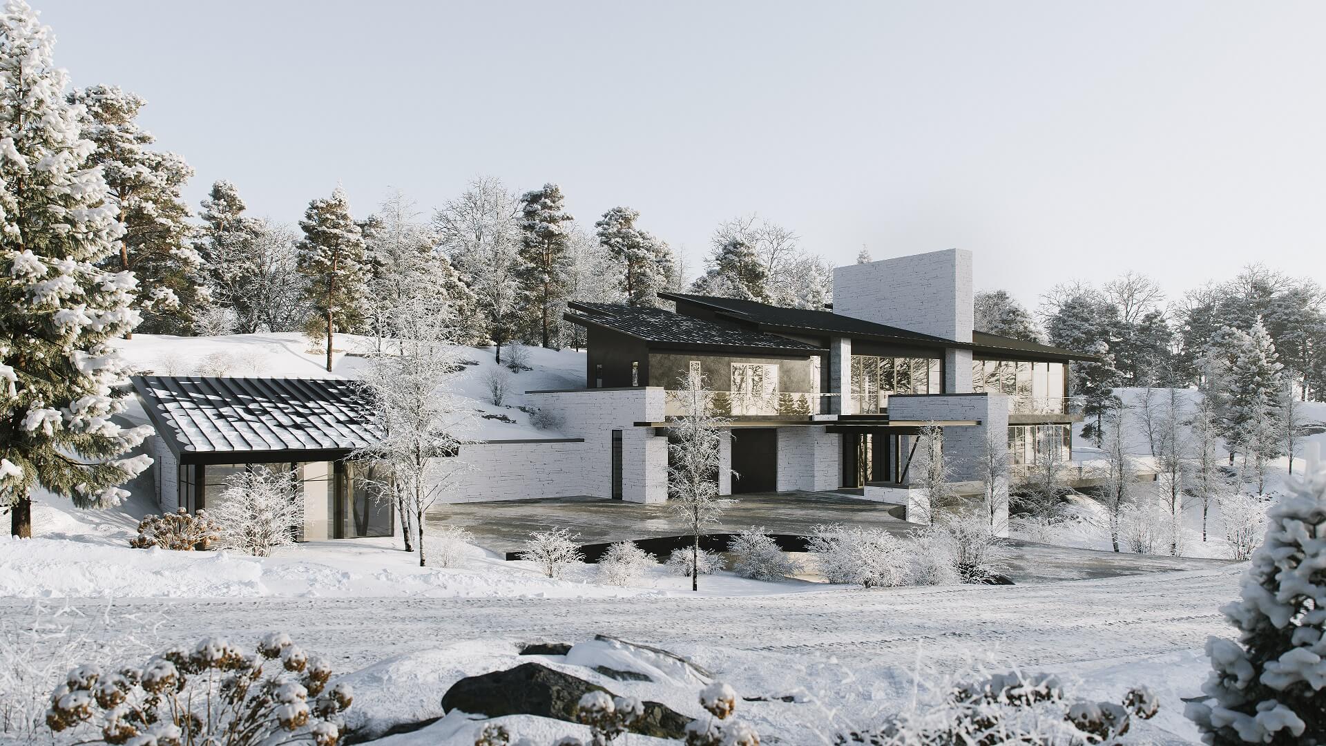 Intermediate Results of Residence 3D Rendering
