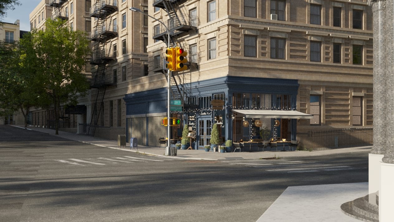 Establishing Shot in an Architectural 3D Animation