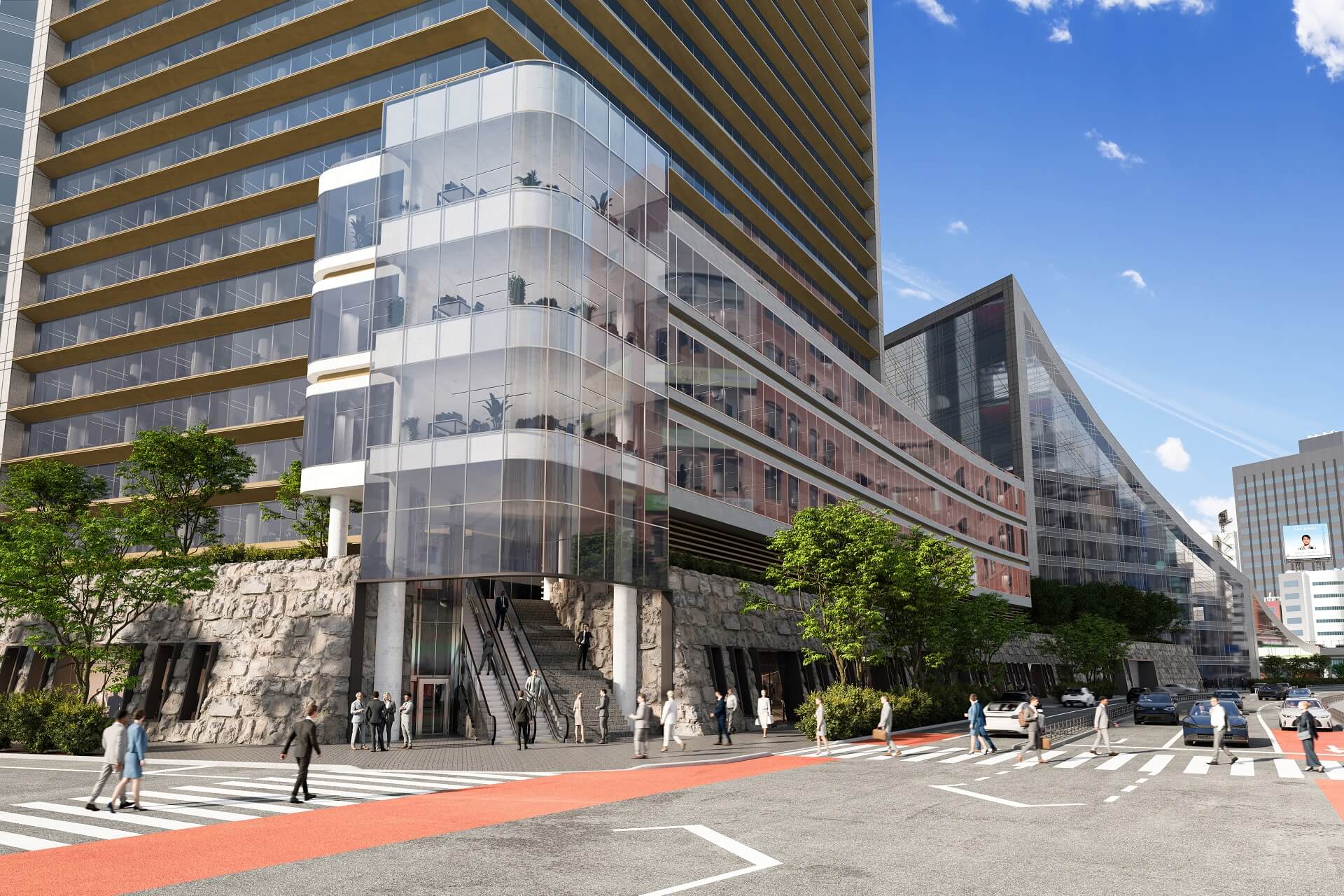 Urban Redevelopment Rendering: Corner View