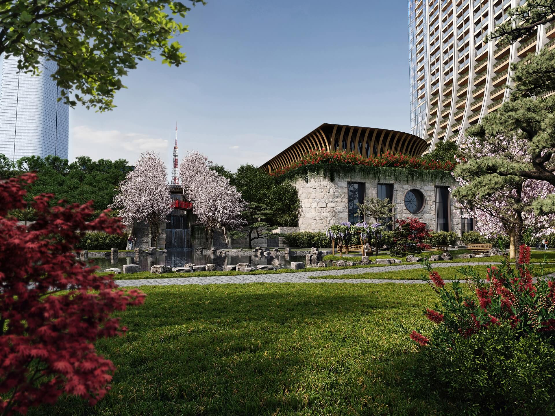 Urban Redevelopment Rendering: Garden Design