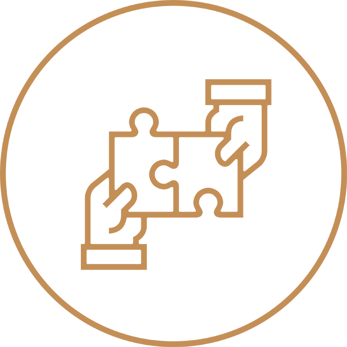 Icon representing project development with easy modifications and client discussions in interior visualization