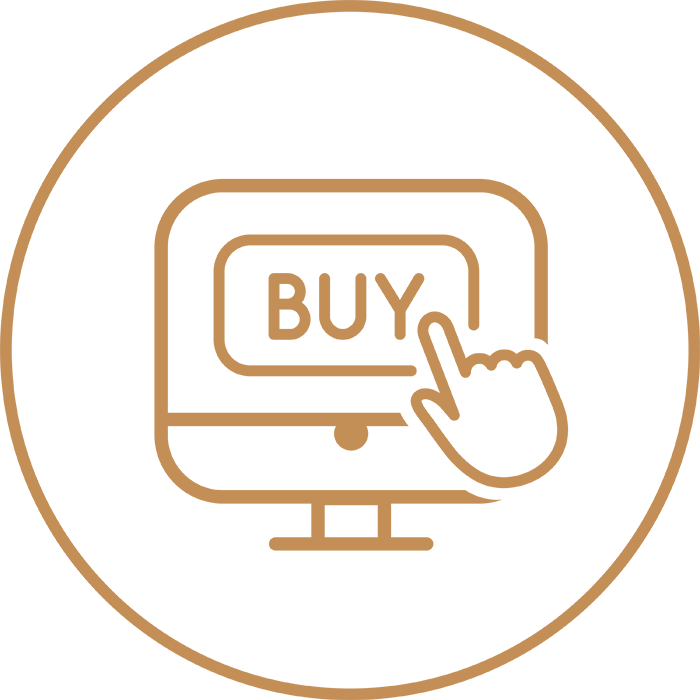 Icon illustrating 3D visual solutions in digital marketing for real estate