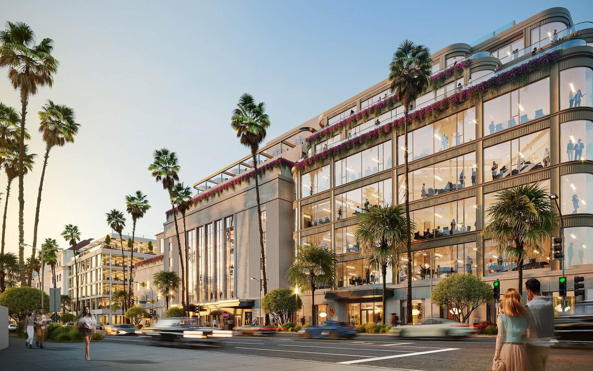 Commercial 3D rendering — office building exterior CGI