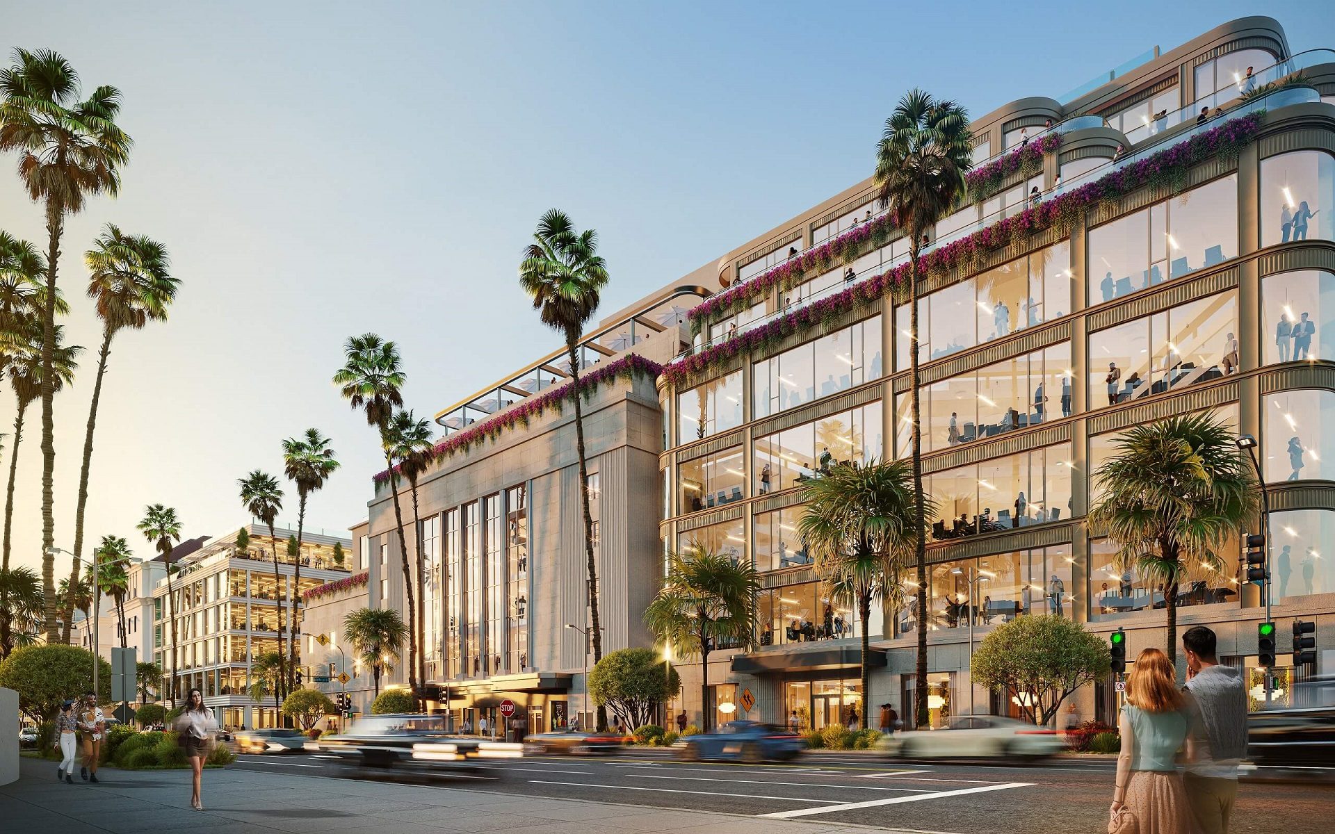 Architectural visualization — commercial office exterior CGI