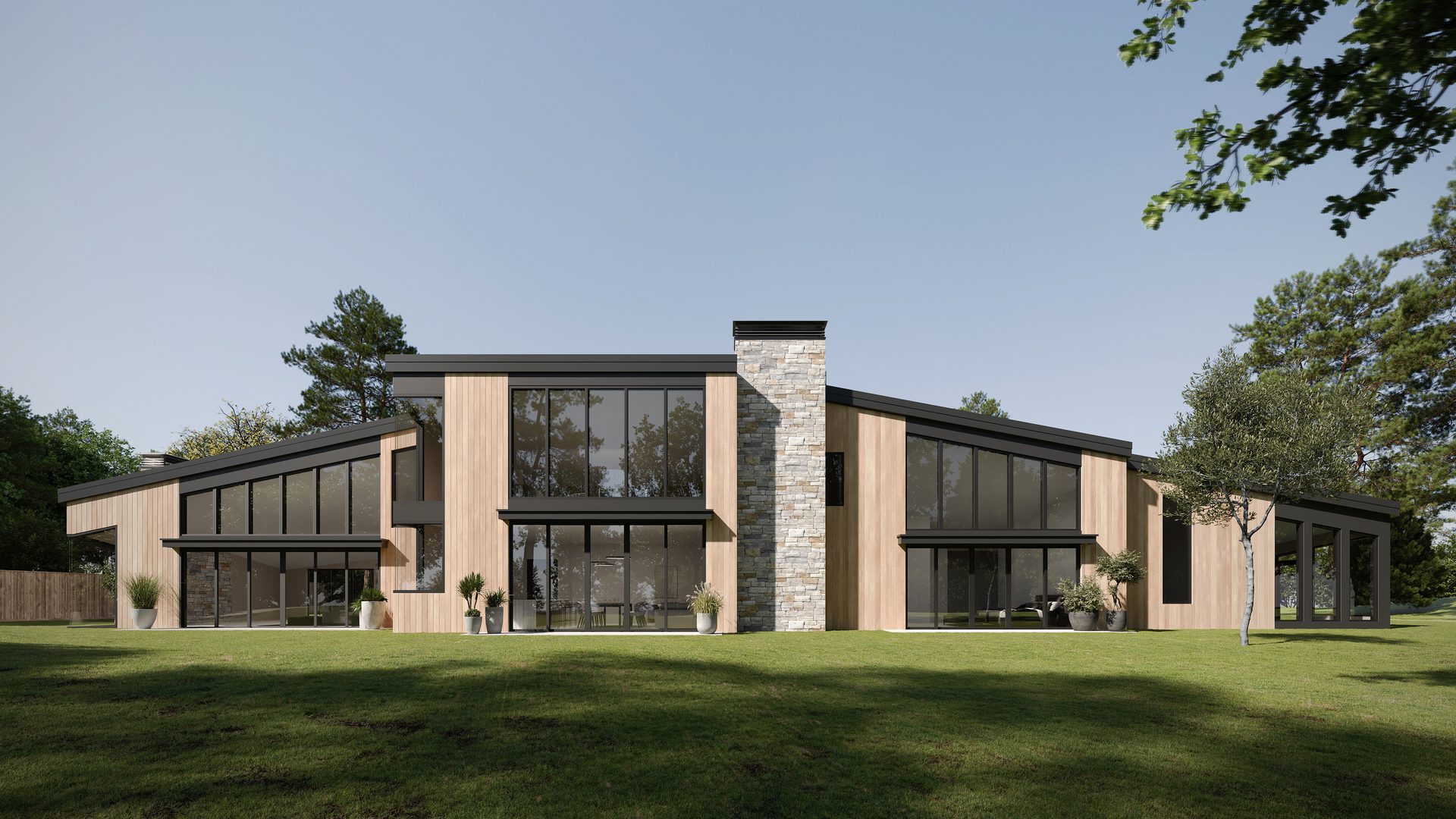 Architectural 3D Render of a Residence in Pebble Beach, California