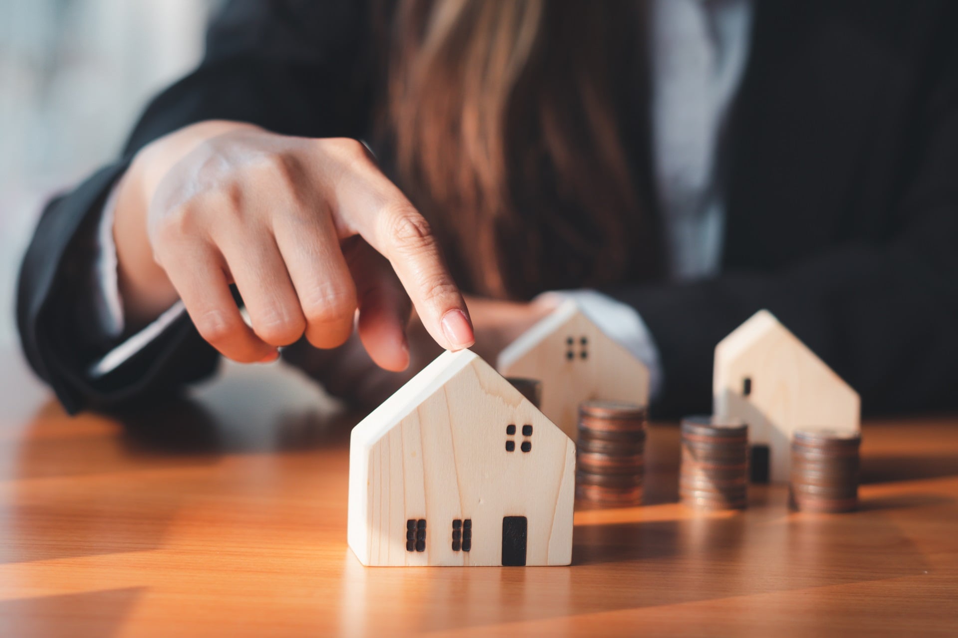 Real Estate Agent Illustrating Payment Plans