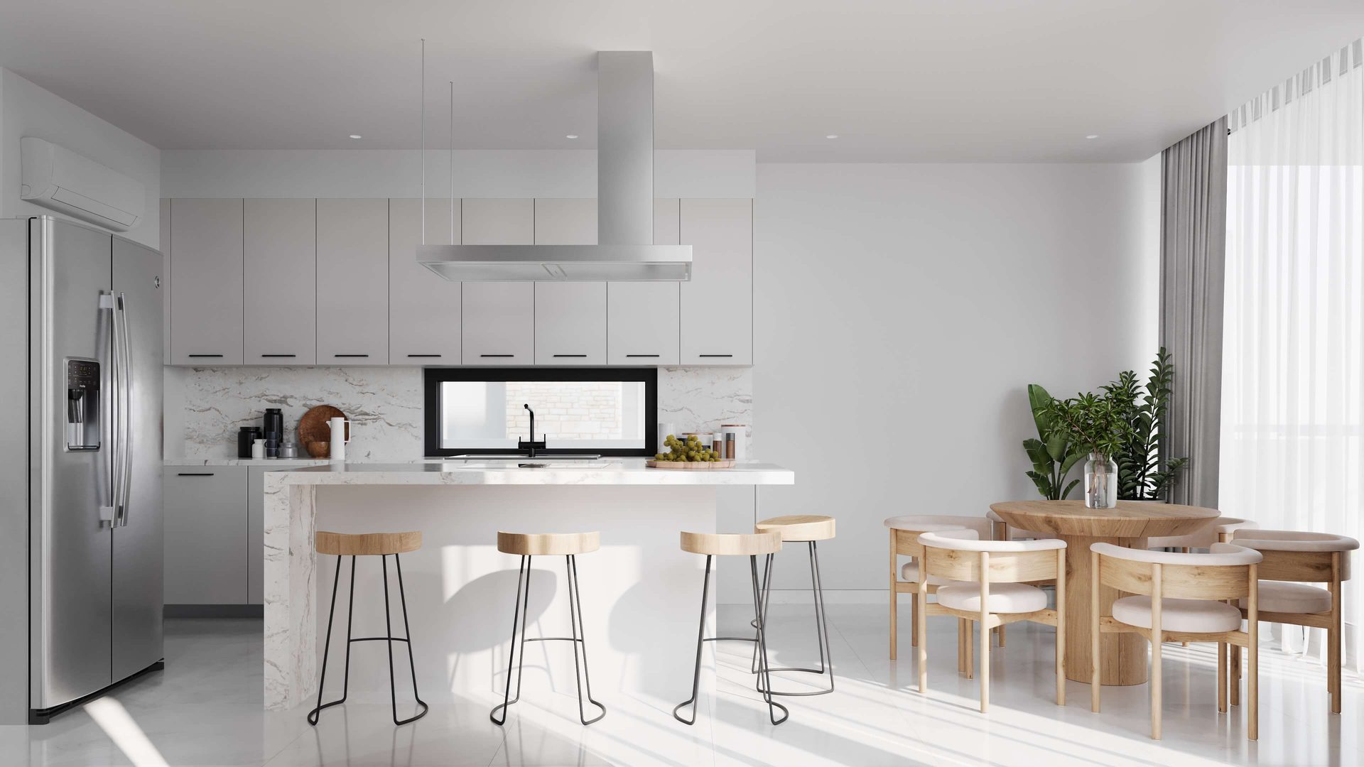 CGI for sun valley residences kitchen