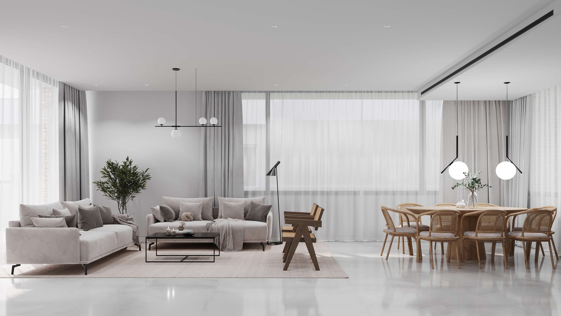 CGI for sun valley residences living room