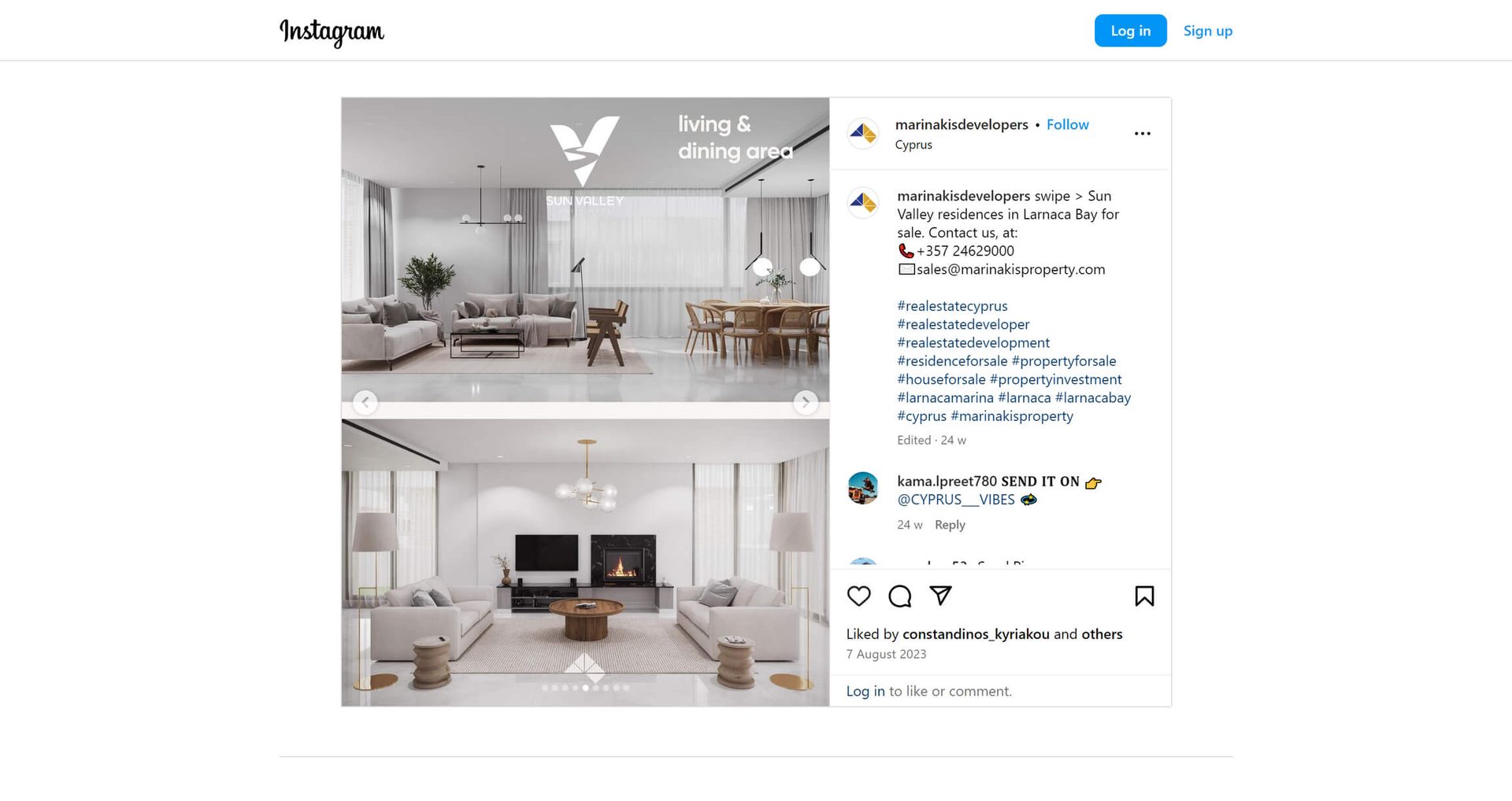 Residential CGI instagram marketing