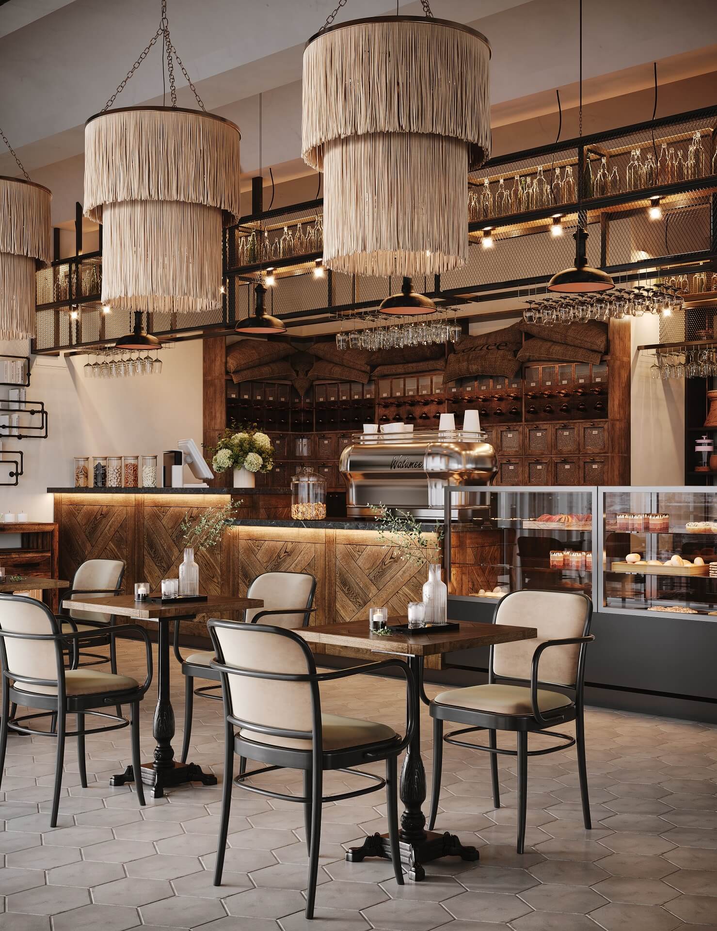 Restaurant Interior 3D Visualization