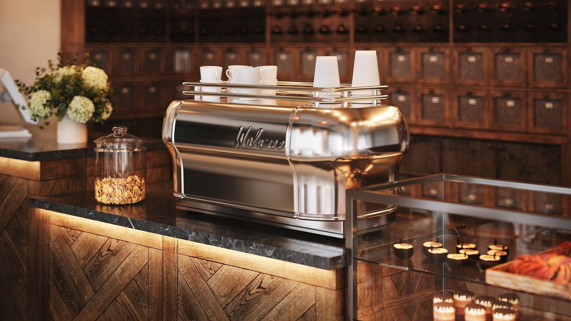 Detail Shot in Restaurant Visualization