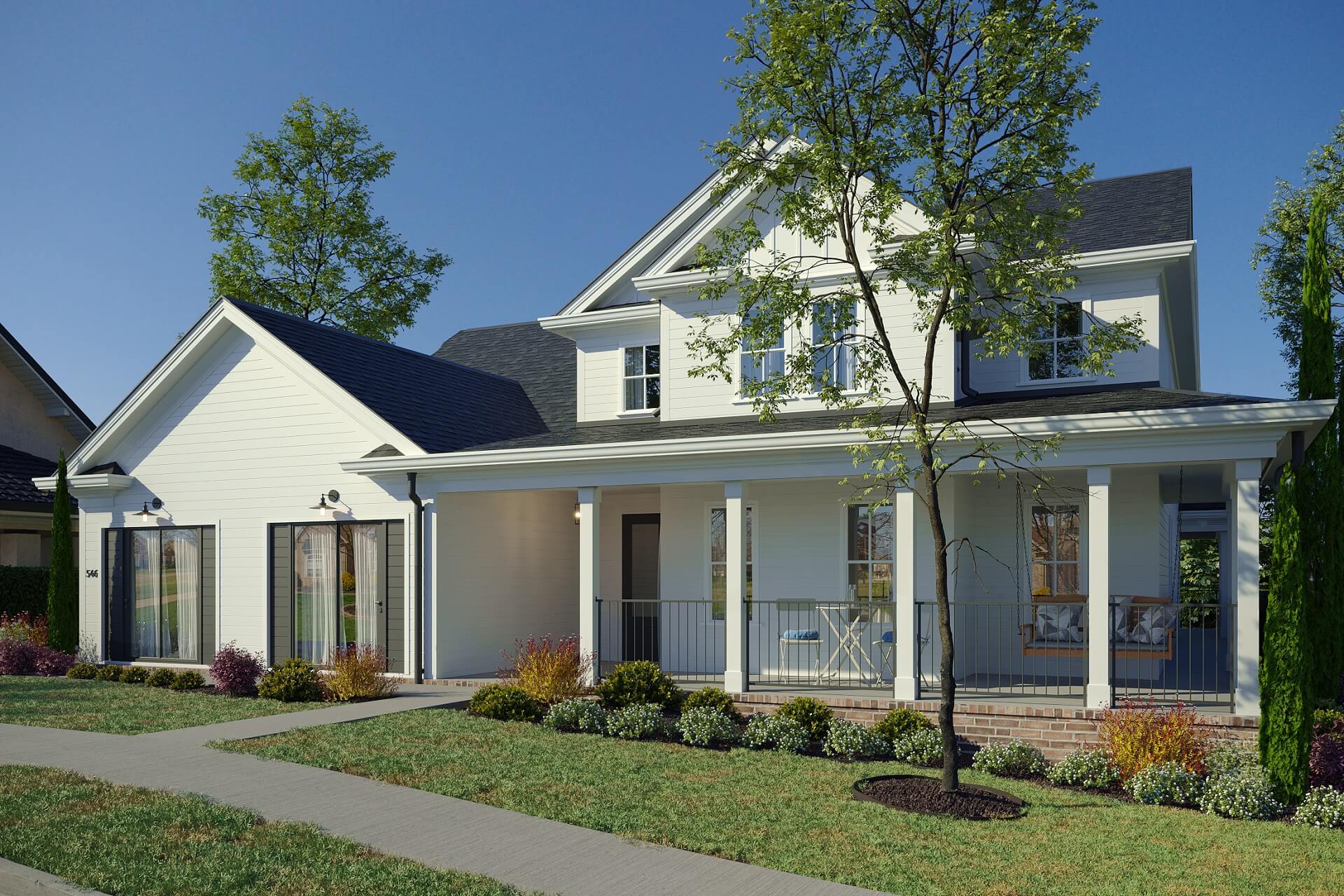 Camera Angle Change in Exterior 3D Rendering