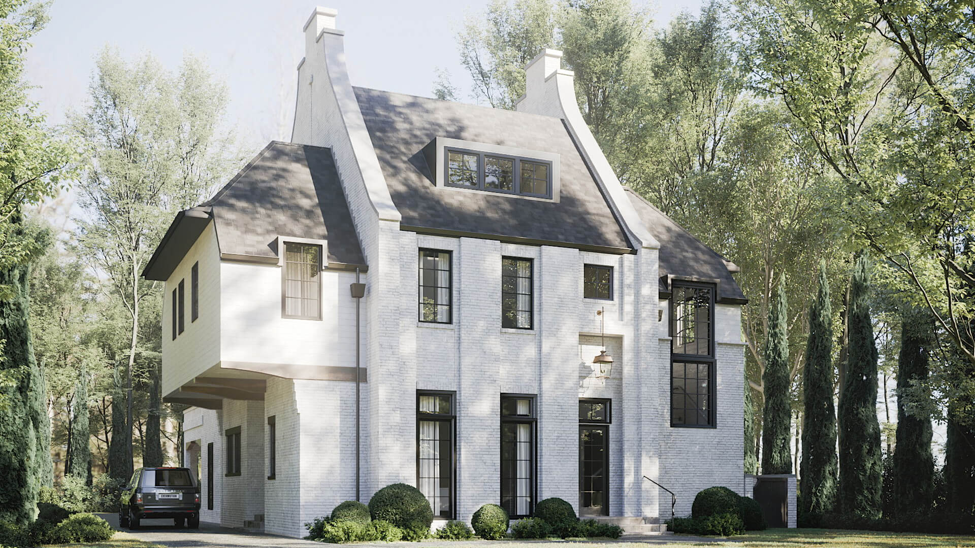 Hero 3D Render of a Single-Family House