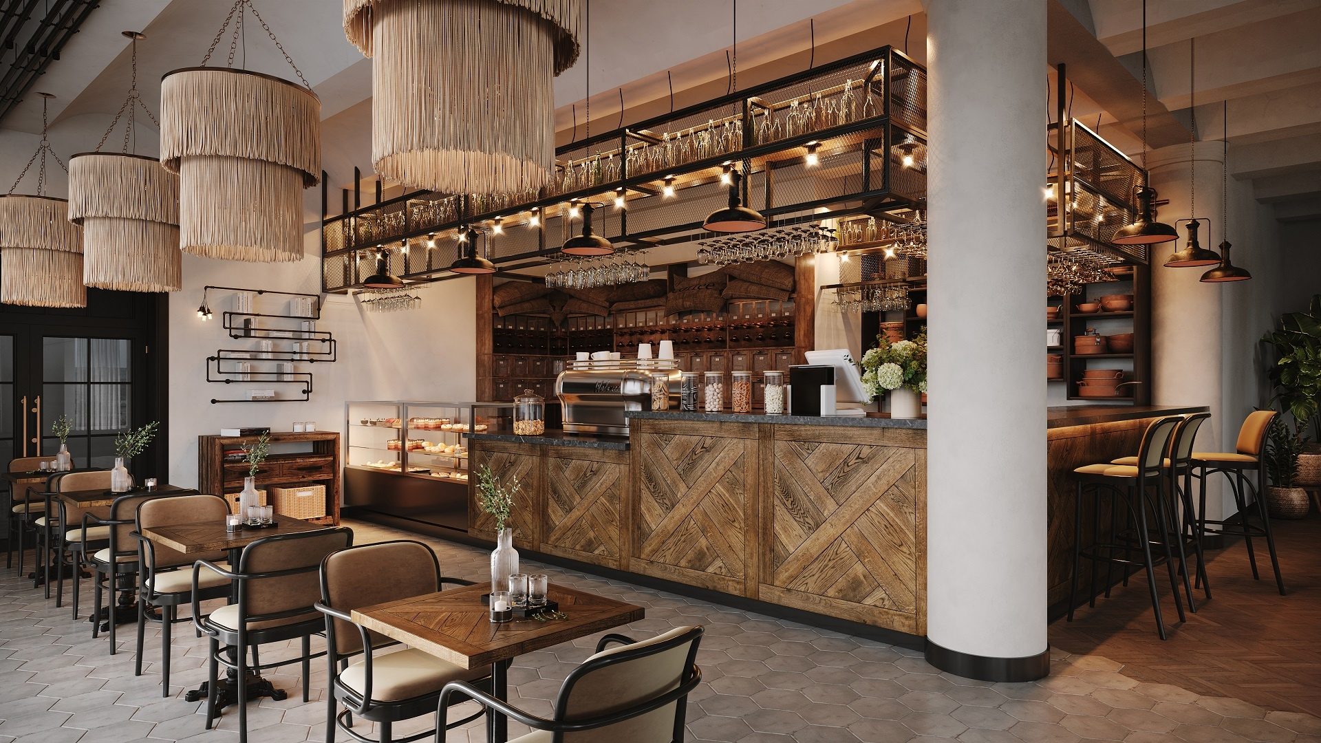 Layout Change in Restaurant 3D Visualization