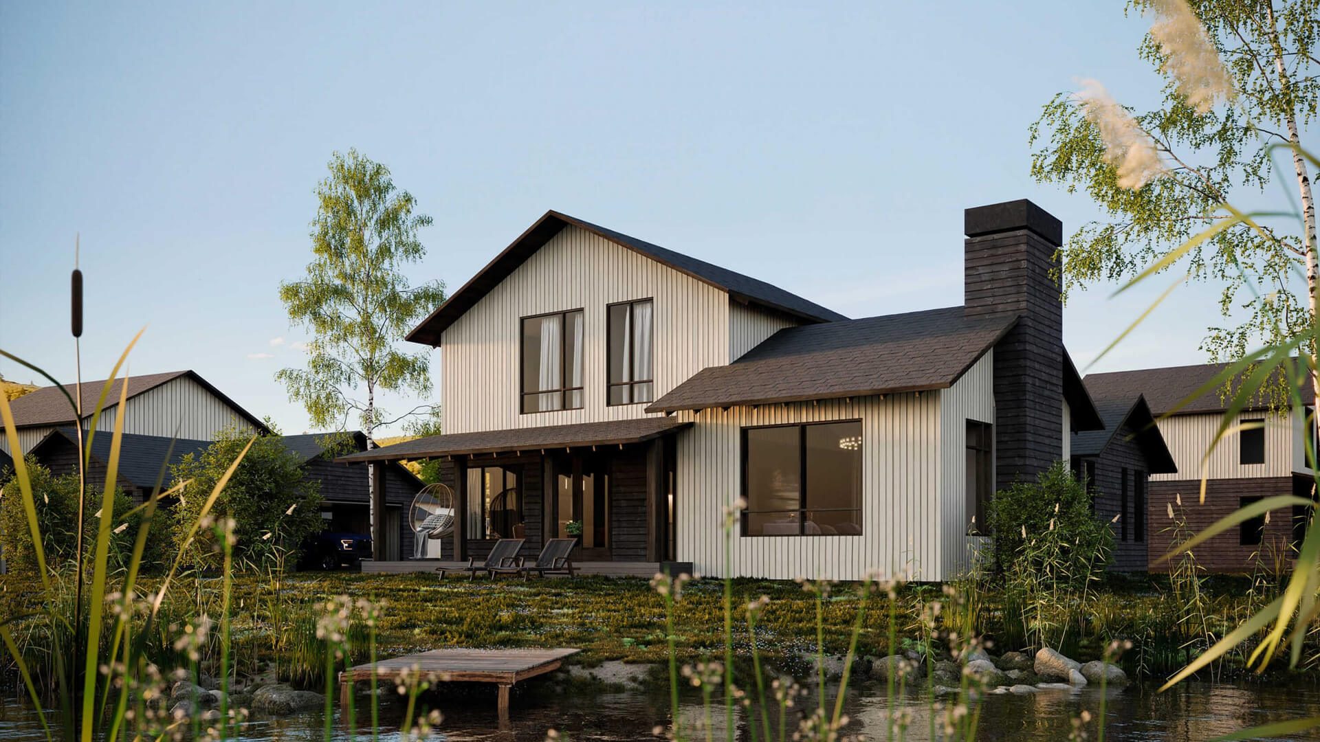 Stylish Single-Family House 3D Visualization