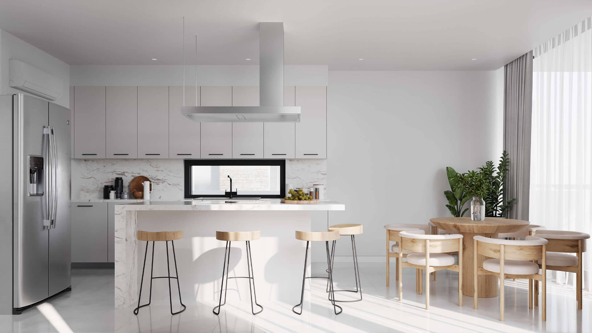 Townhouse Kitchen 3D Interior