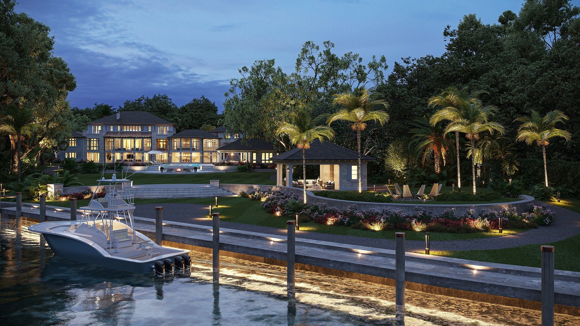 Aerial 3D Rendering of a Home Community