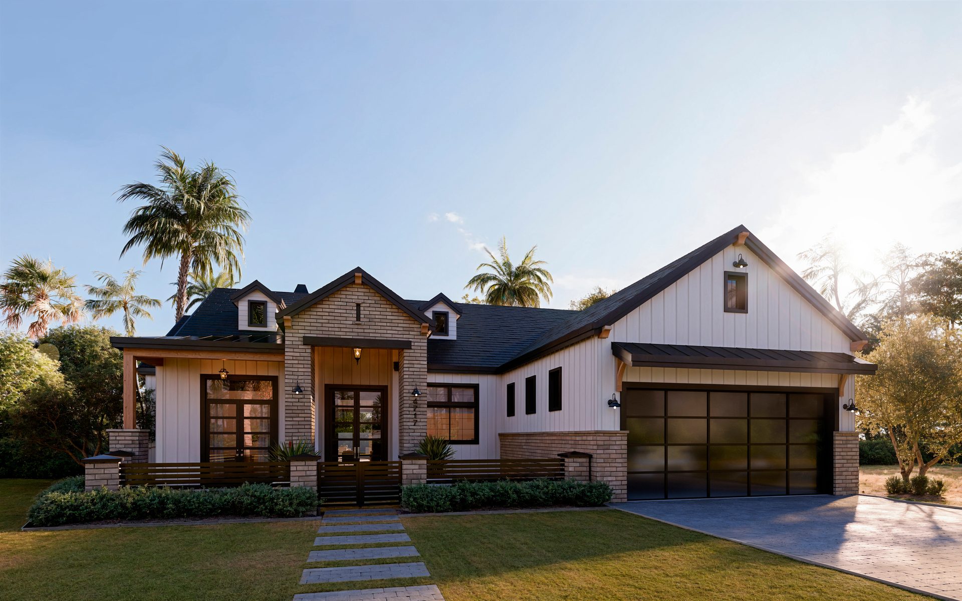Exterior 3D Render of a House in Arizona