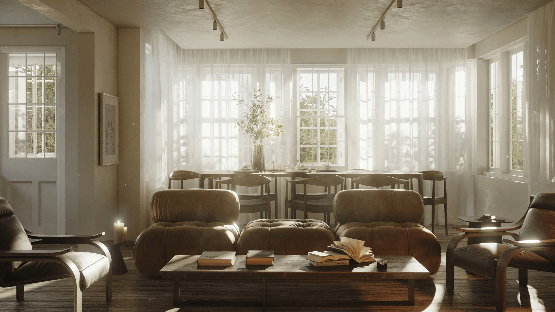 Living room render — New York fairy-tale interior CGI