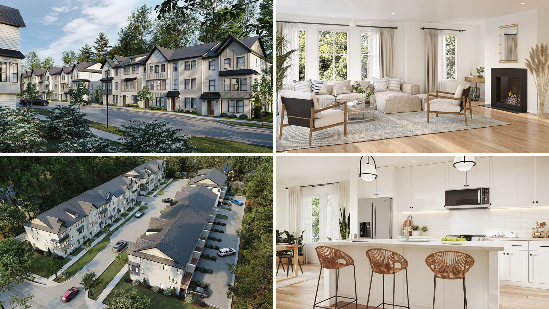 Townhome 3d renders project results