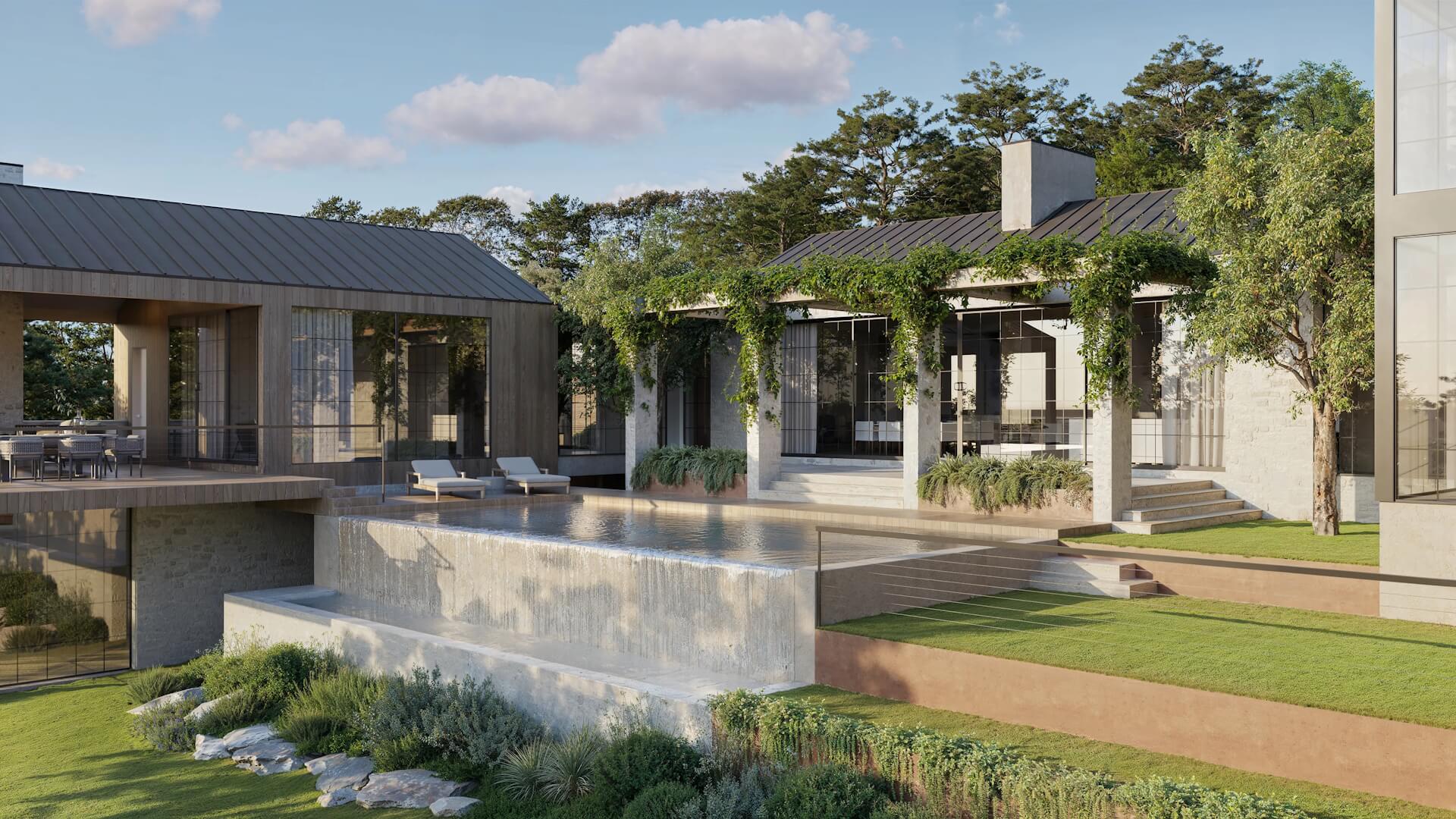 3D rendering outsourcing — exterior visualization for architects