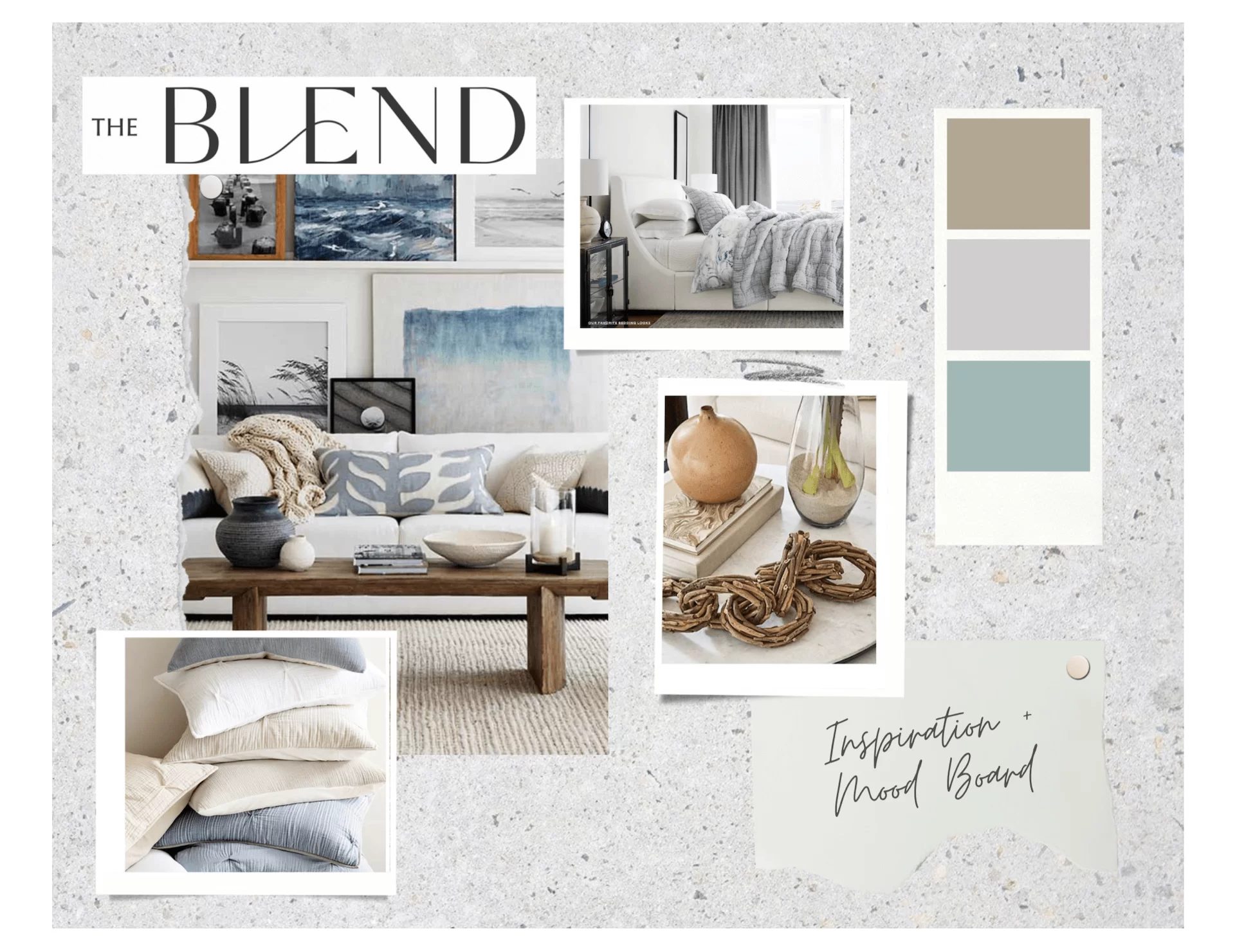 Archviz animation production — pre-production moodboard